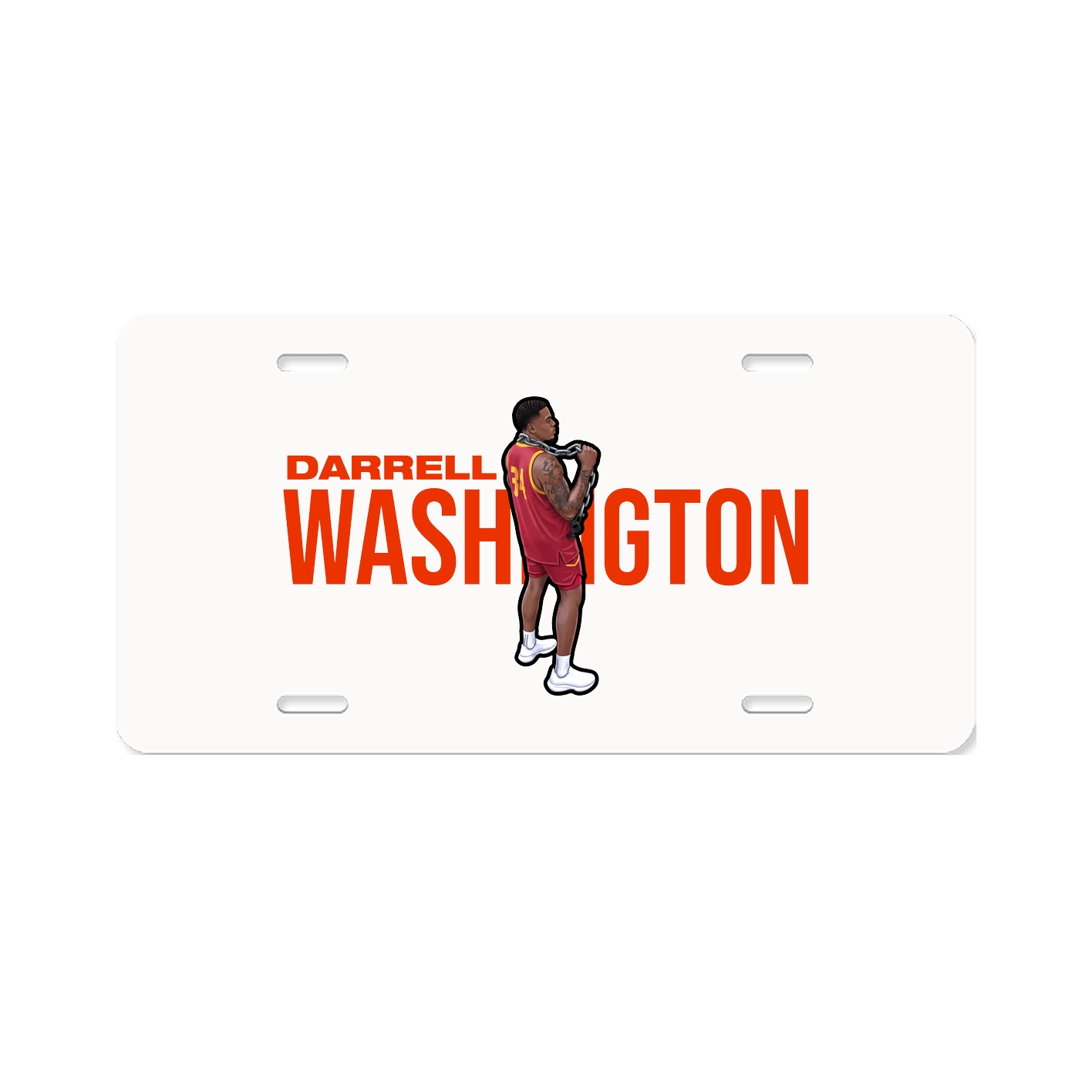 License Plate — Player Name in Classic