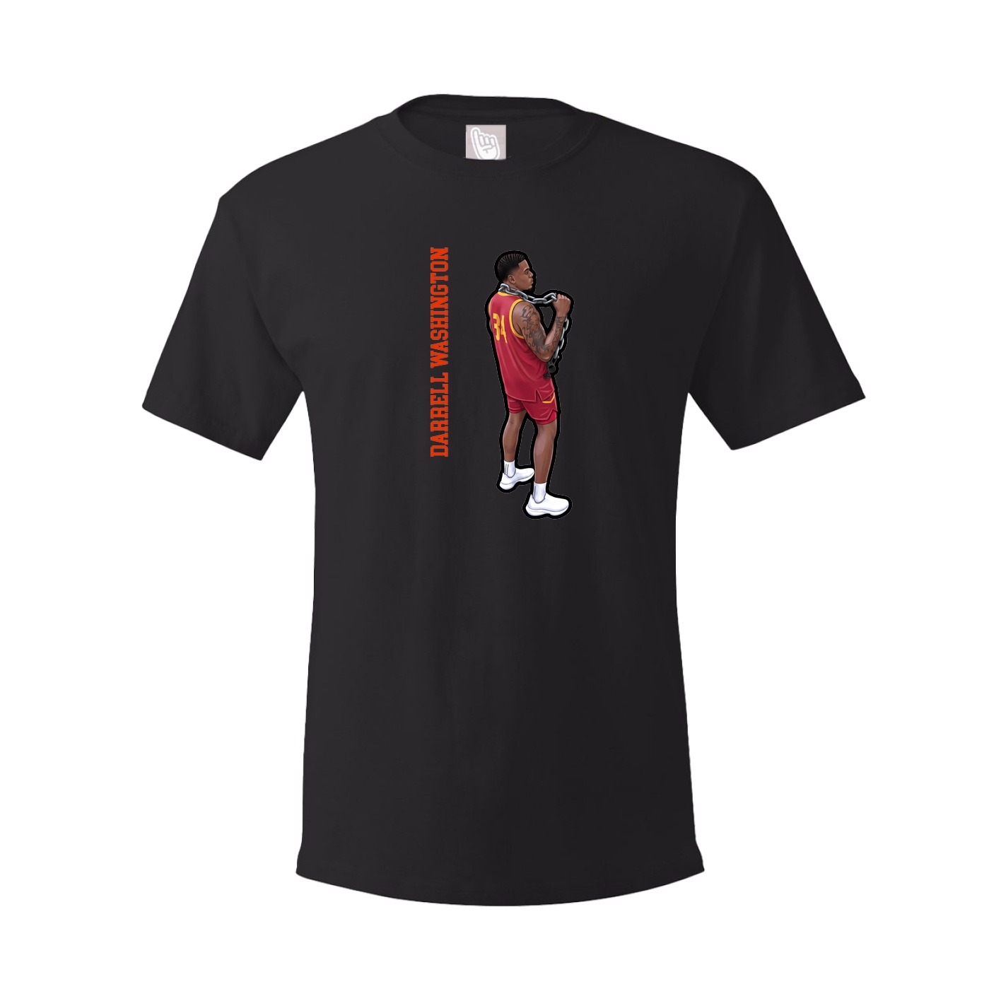 Youth Tee — Name Vertical in Black