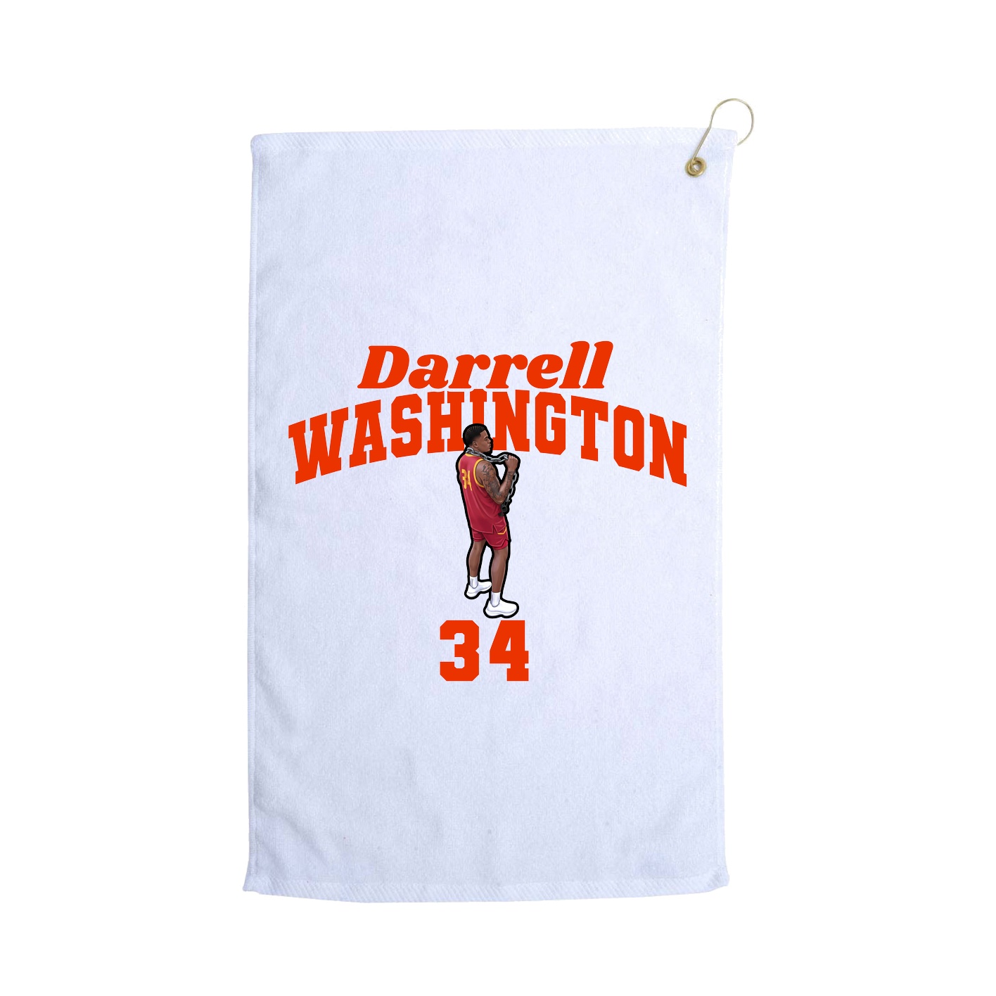 Golf Towel — Signature Arch in White