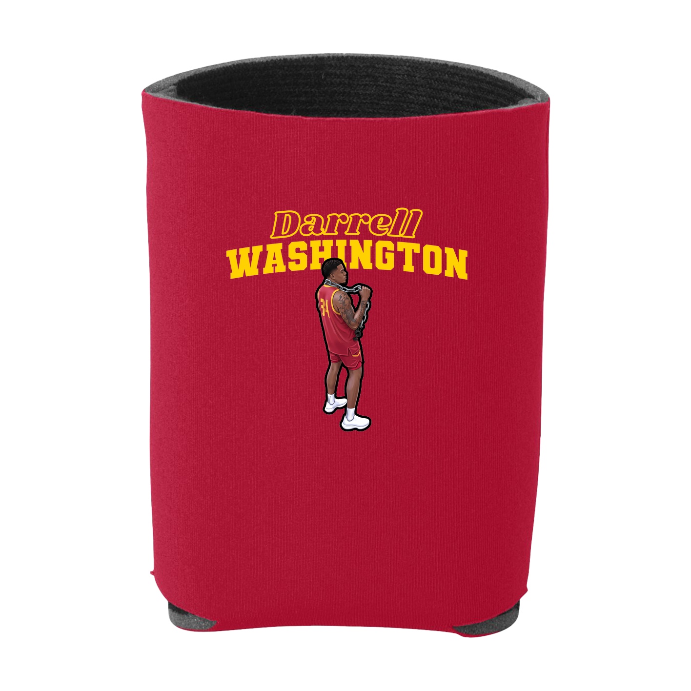 Can Holder — Name Arch in Red