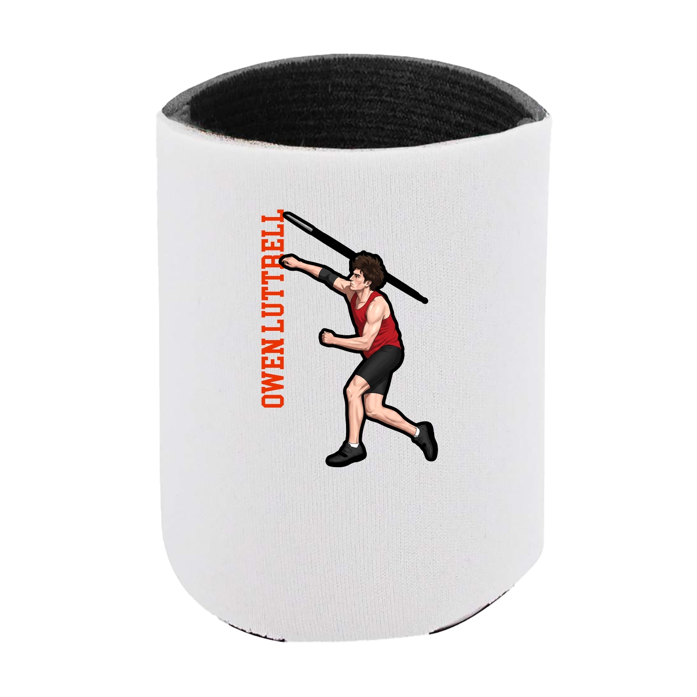 Can Holder — Name Vertical in White
