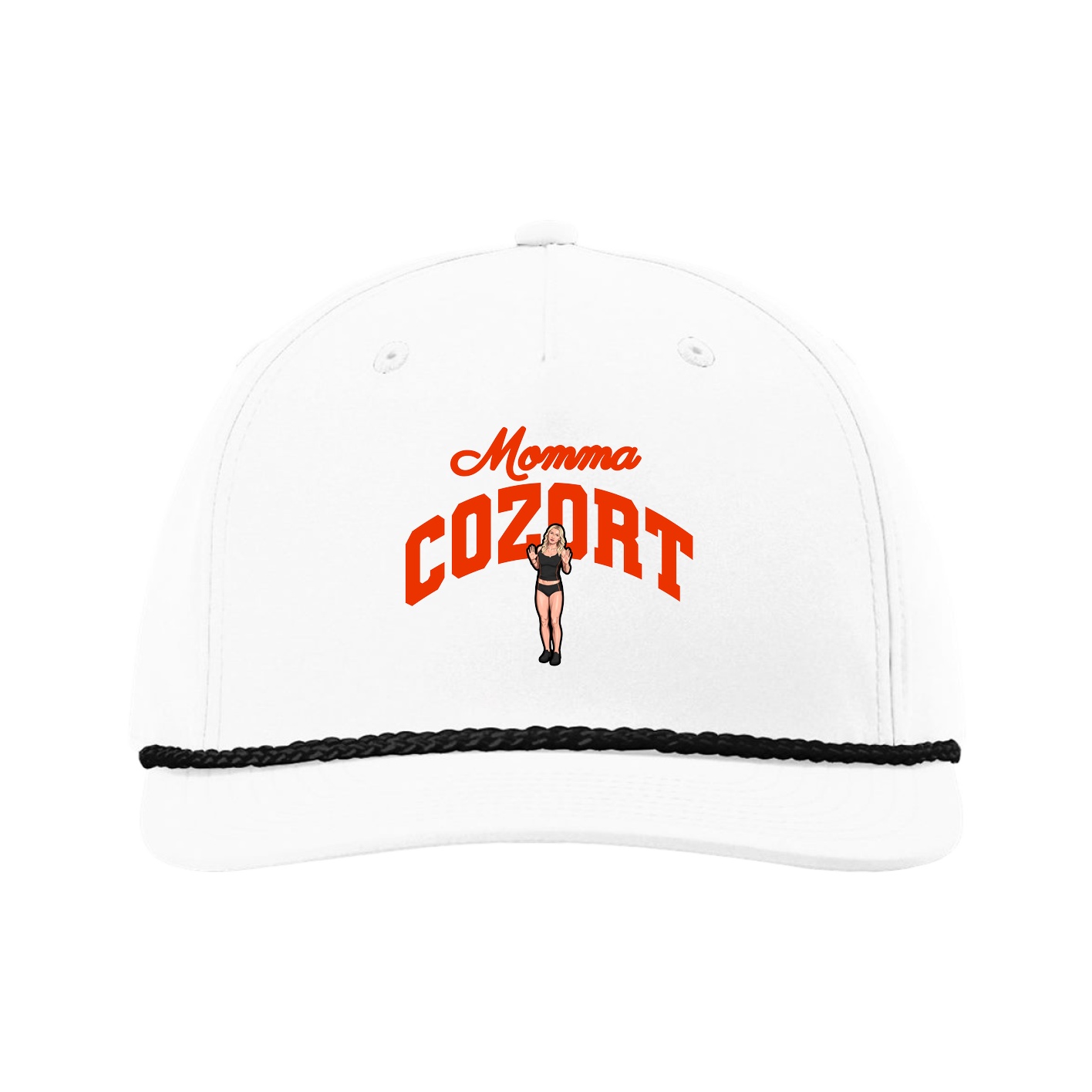 Five-Panel Classic Rope Cap — Mothers Day Arch in White