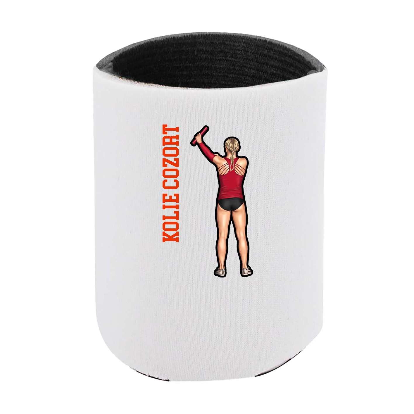 Can Holder — Name Vertical in White