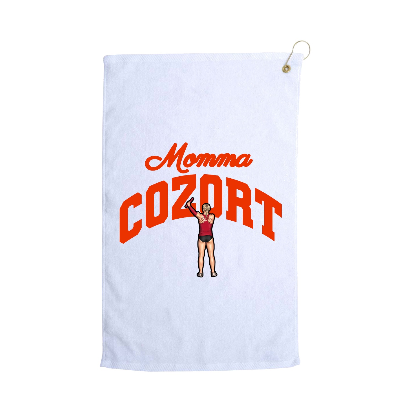 Golf Towel — Mothers Day Arch in White
