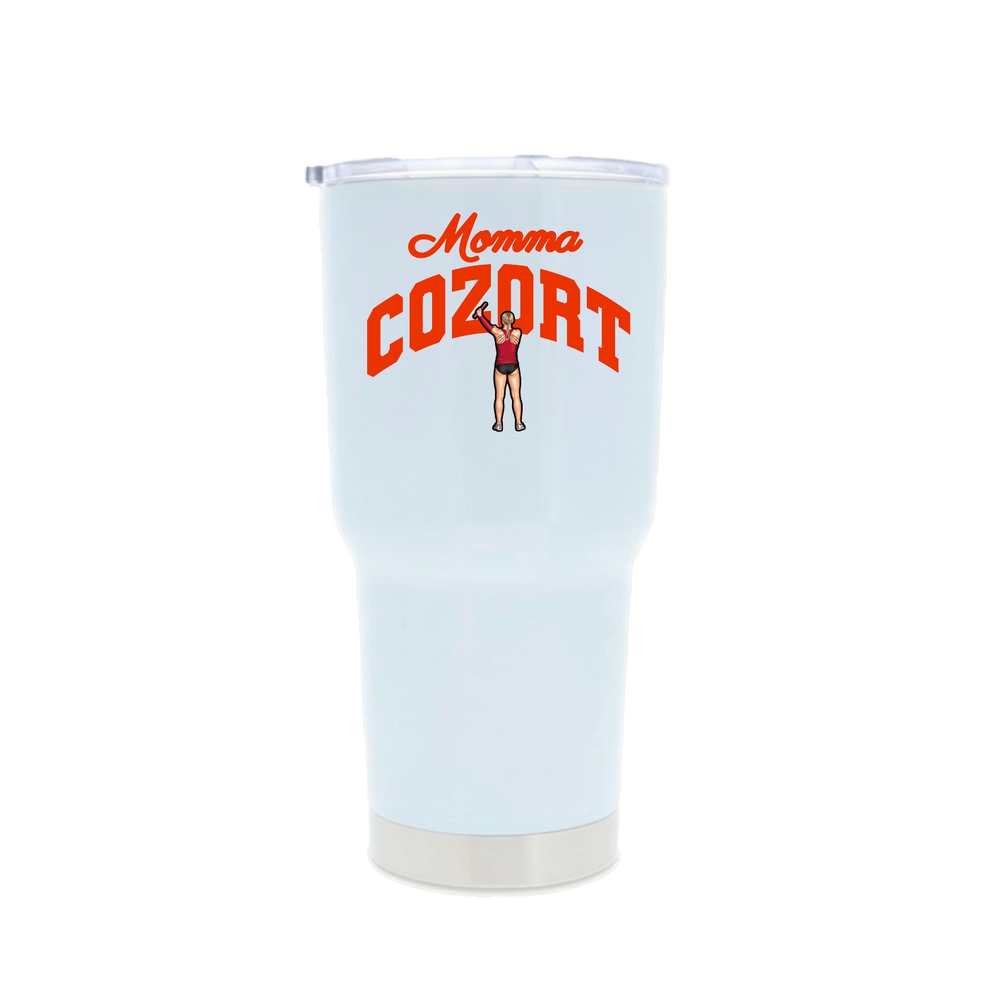 30oz Stainless Steel Tumbler — Mothers Day Arch in White