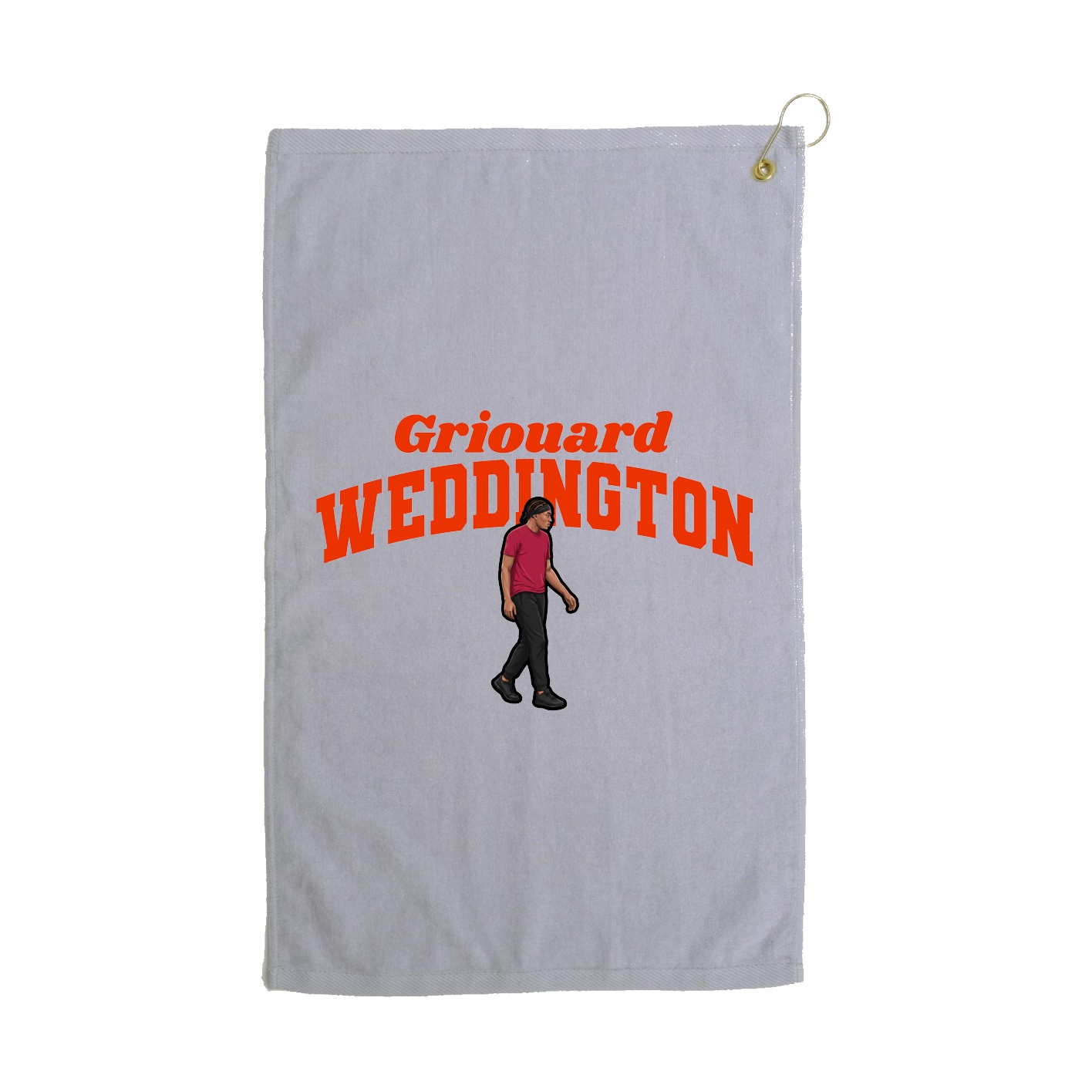 Golf Towel — Signature Arch in Grey