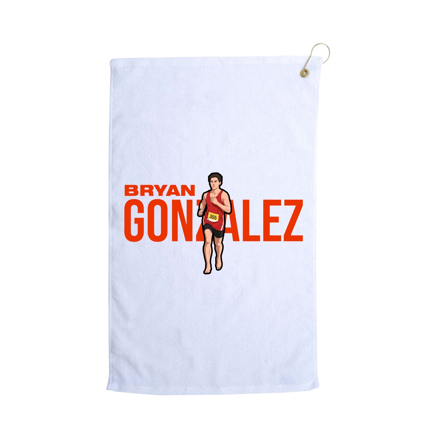 Golf Towel — Player Name in White