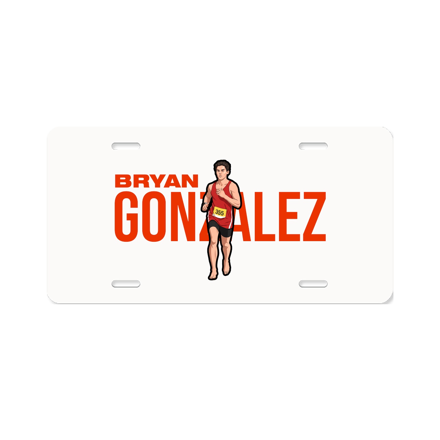 License Plate — Player Name in Classic
