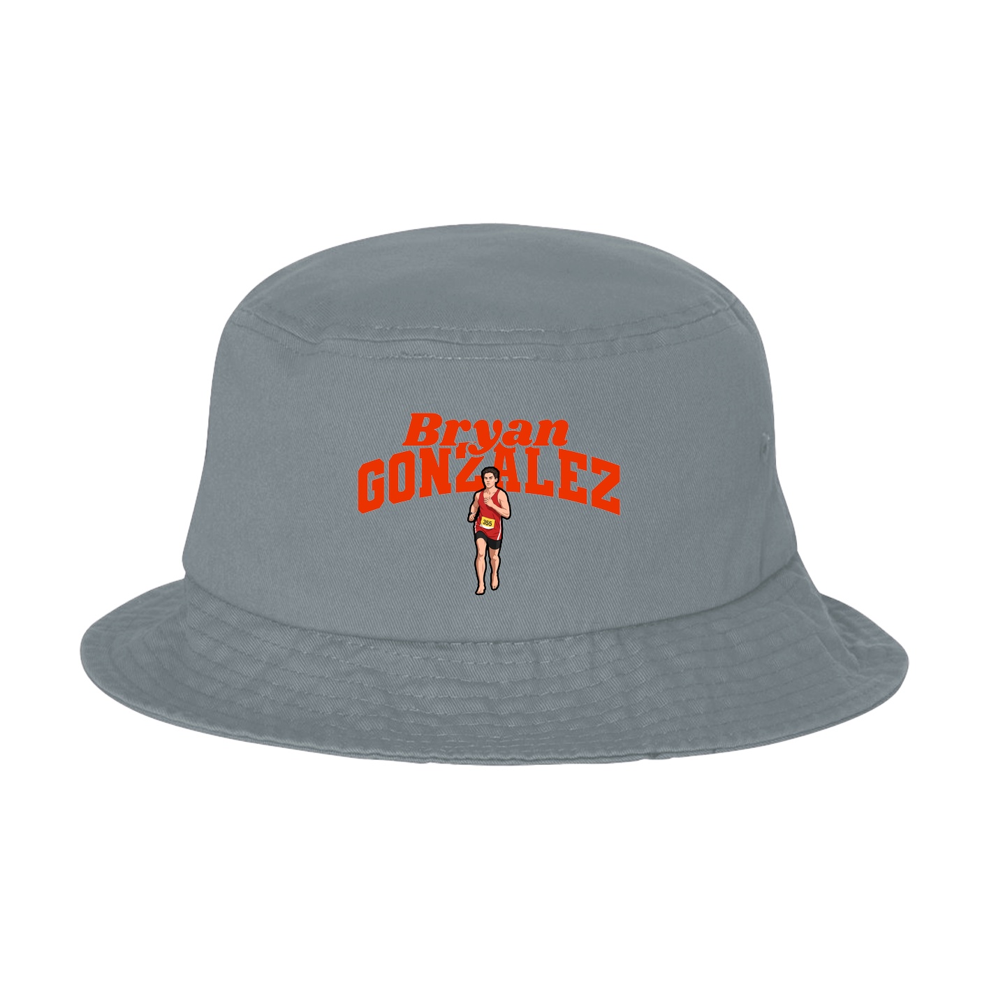 Bucket Cap — Signature Arch in Grey