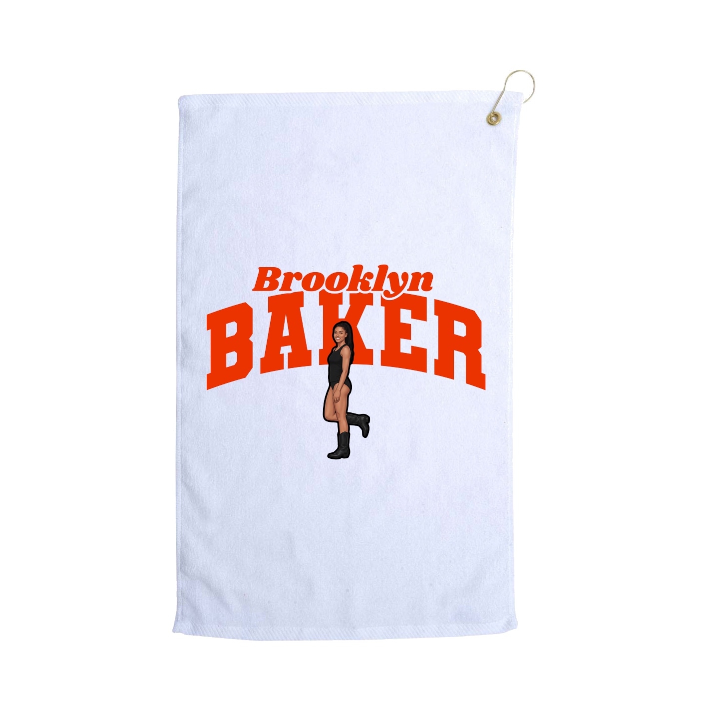 Golf Towel — Signature Arch in White