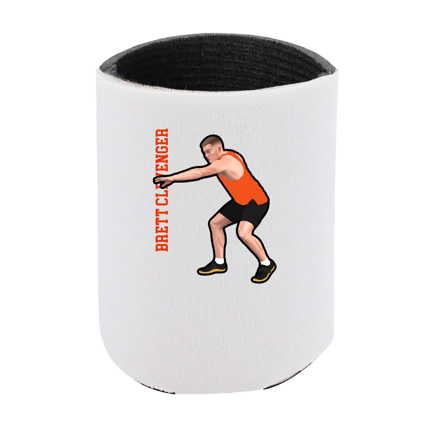 Can Holder — Name Vertical in White