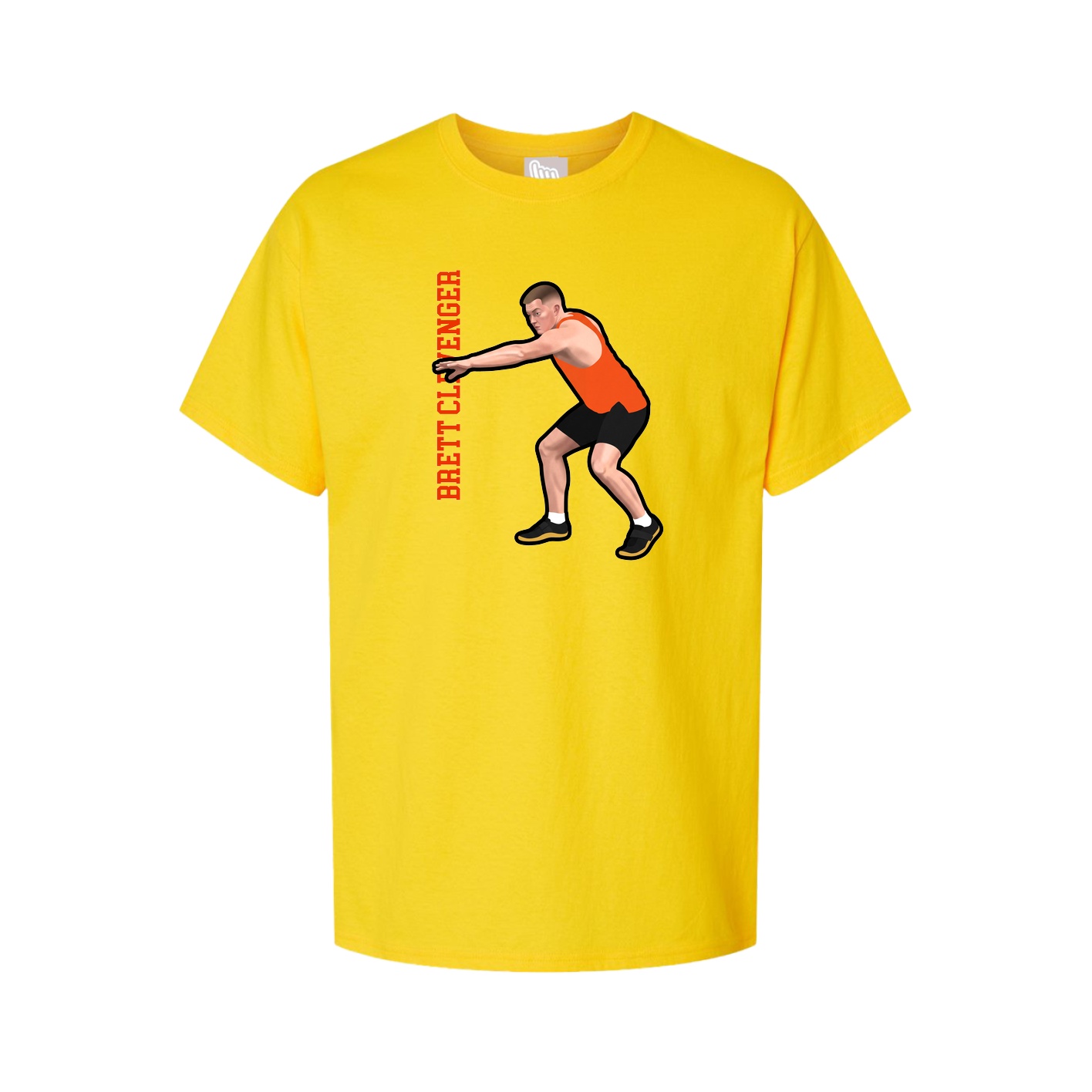Tee — Name Vertical in Gold