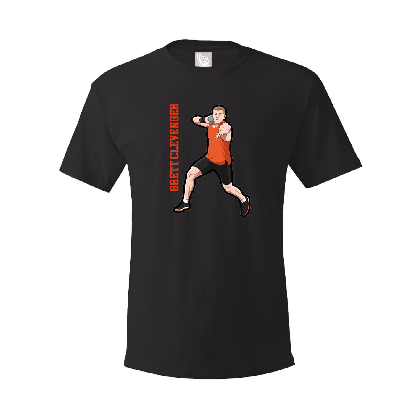 Tee — Name Vertical in Black