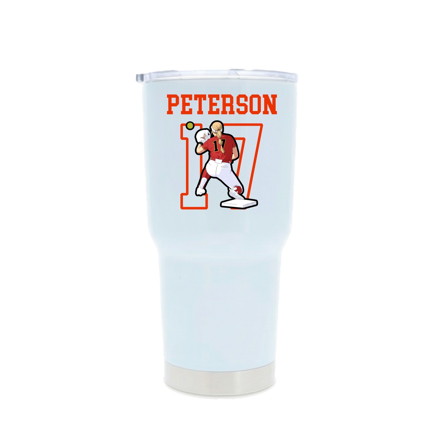 30oz Stainless Steel Tumbler — Shirsey in White