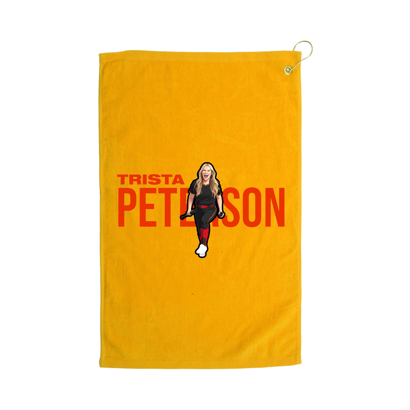 Golf Towel — Player Name in Gold