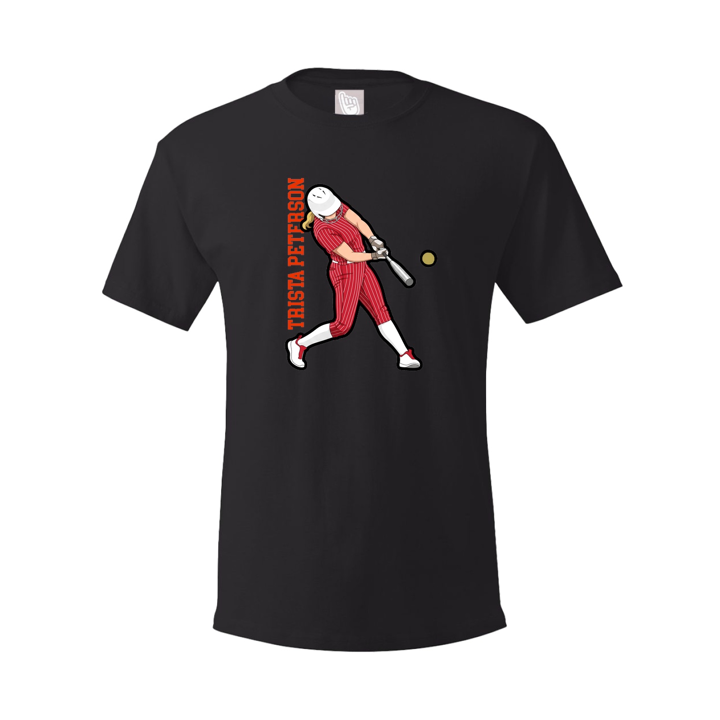Tee — Name Vertical in Black