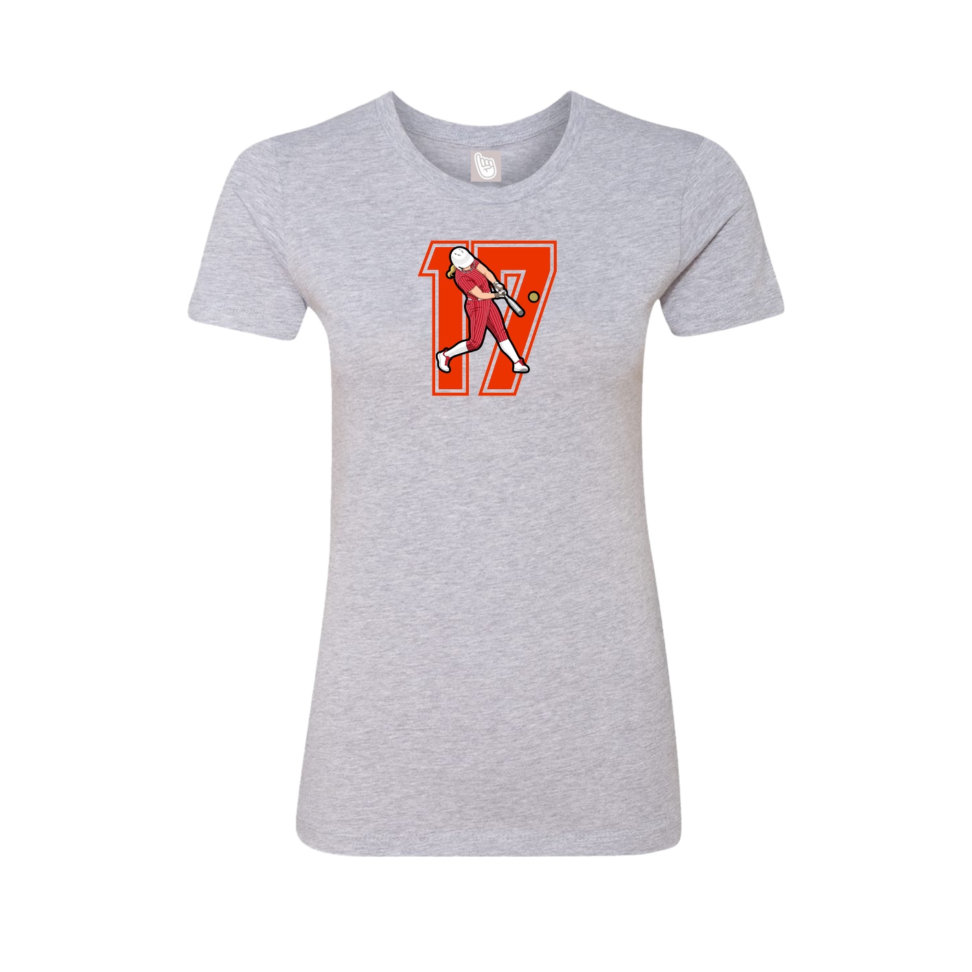 Womens Tee — Number in Grey