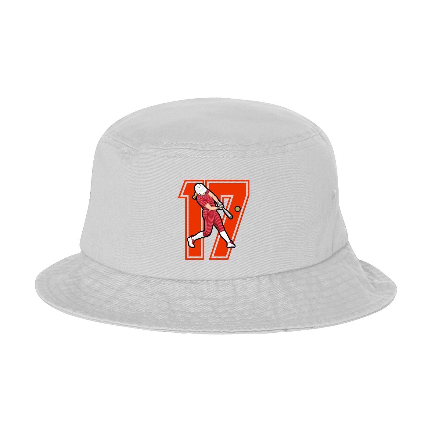 Bucket Cap — Number in White