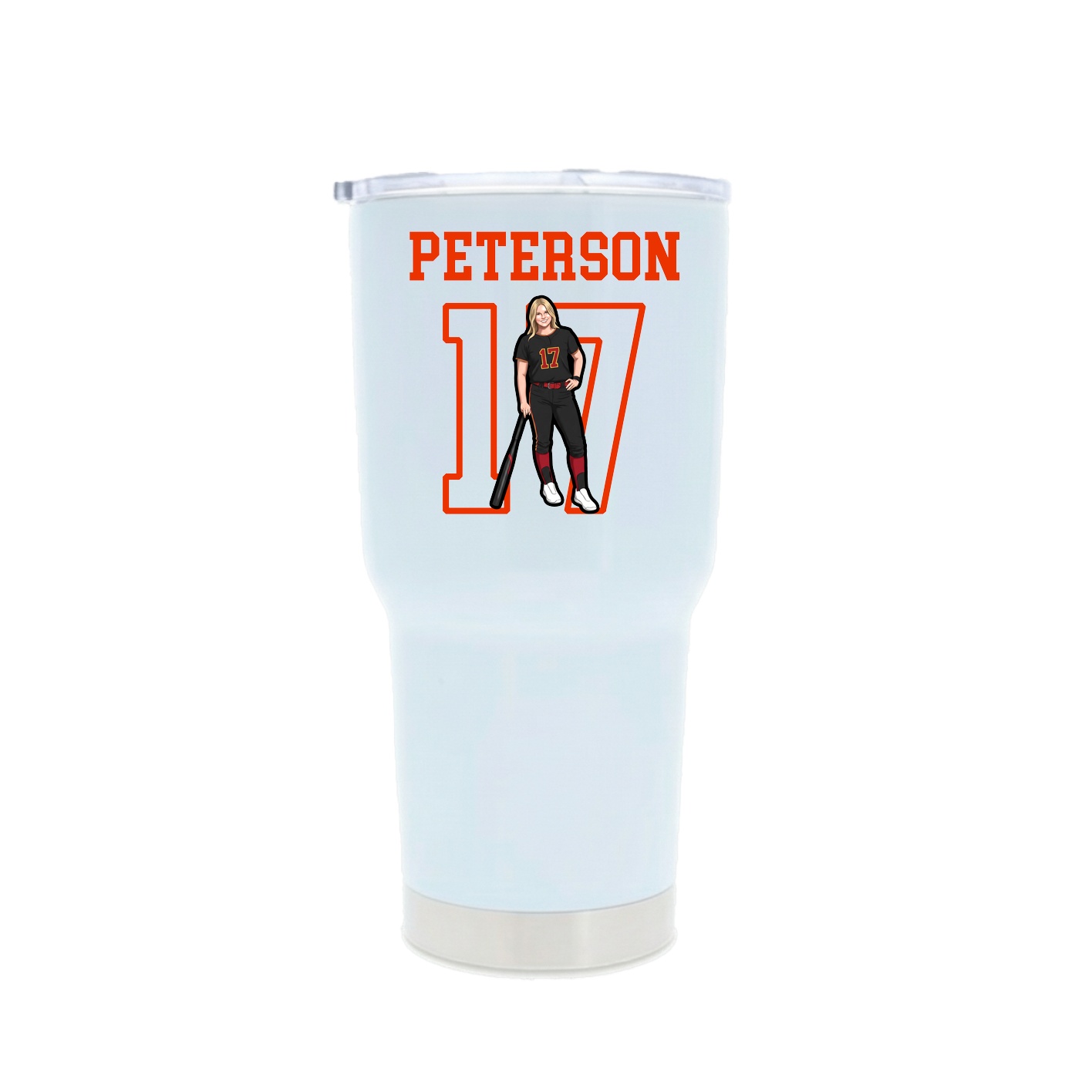 30oz Stainless Steel Tumbler — Shirsey in White