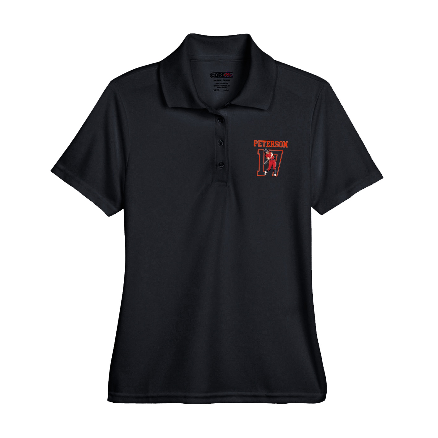 Womens Performance Polo — Shirsey in Black