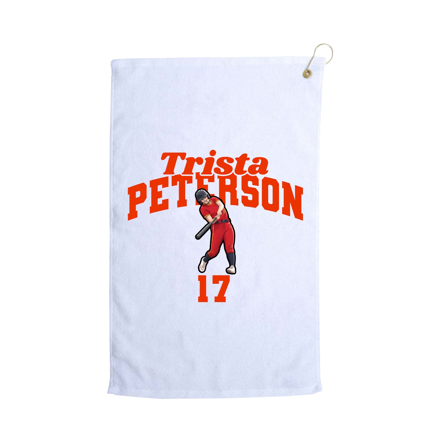 Golf Towel — Signature Arch in White