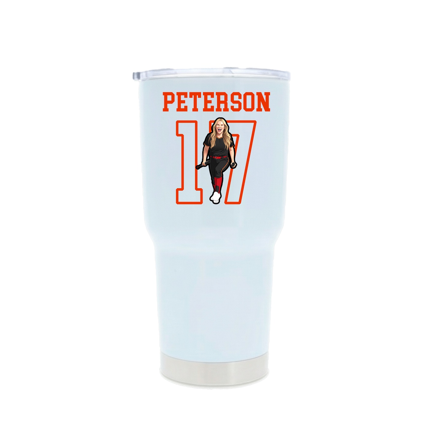 30oz Stainless Steel Tumbler — Shirsey in White