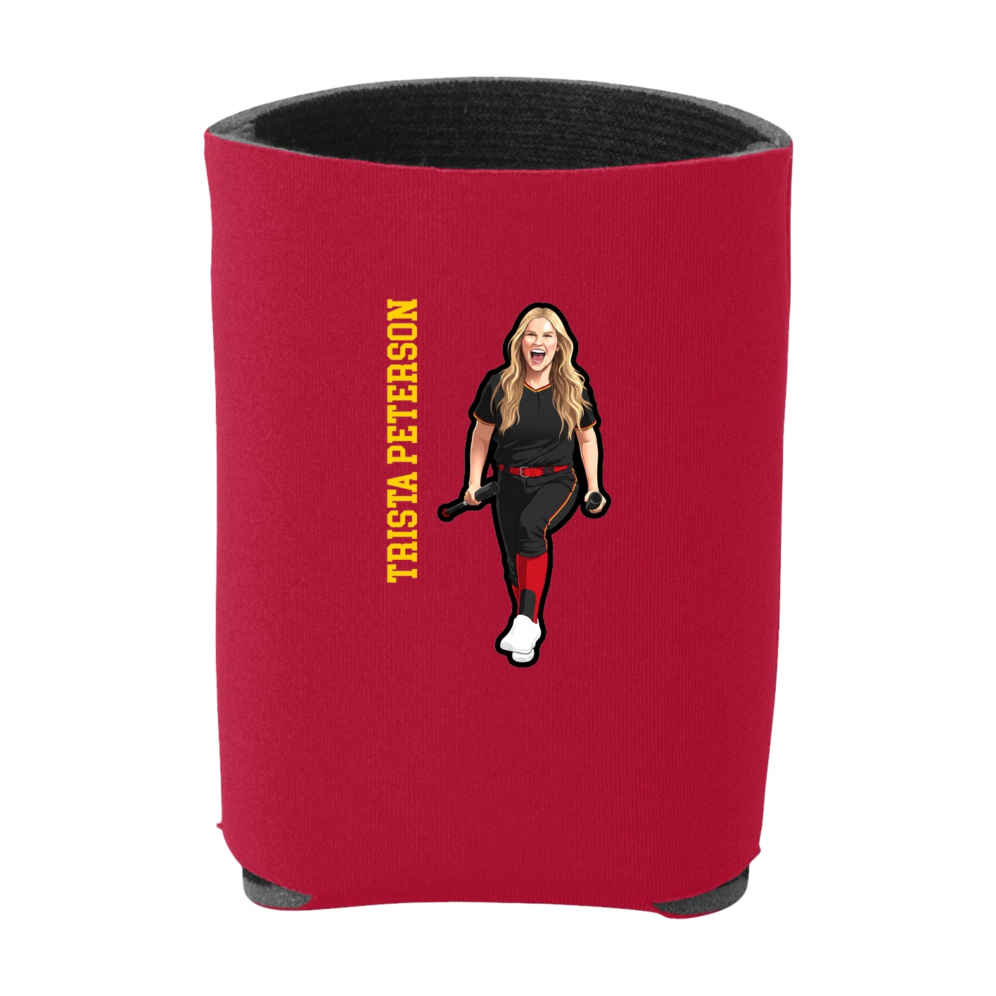 Can Holder — Name Vertical in Red