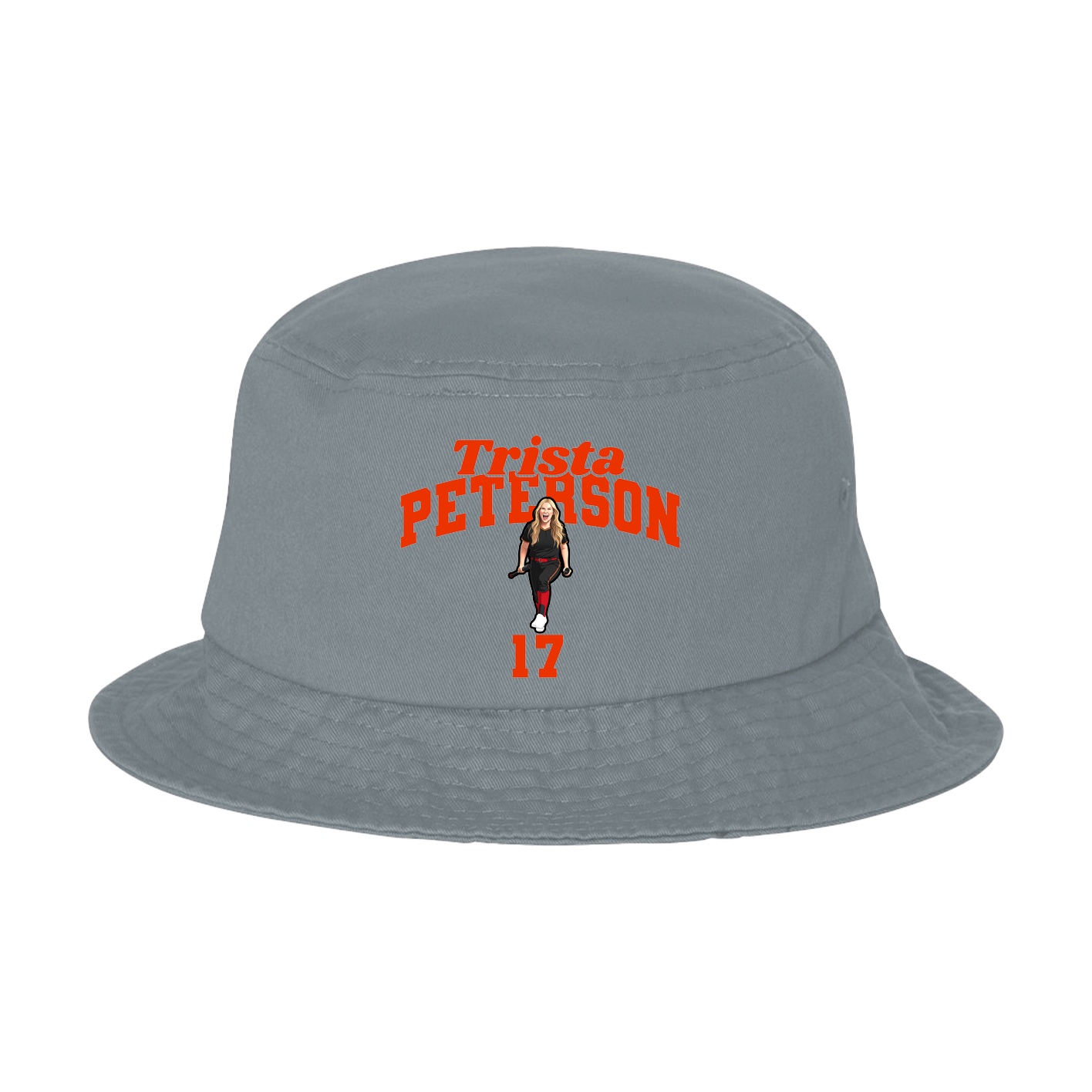 Bucket Cap — Signature Arch in Grey