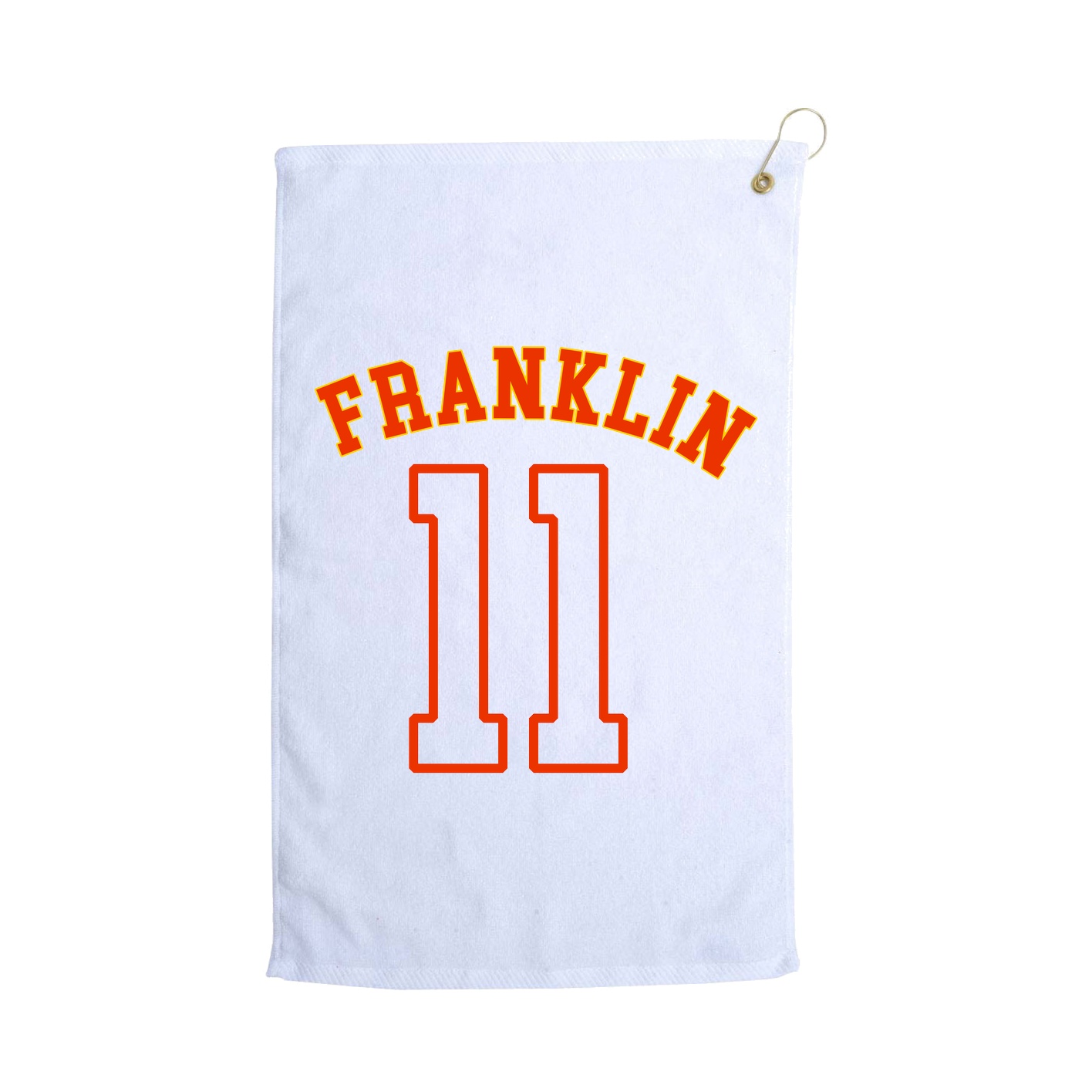 Golf Towel — Shirsey Arch in White