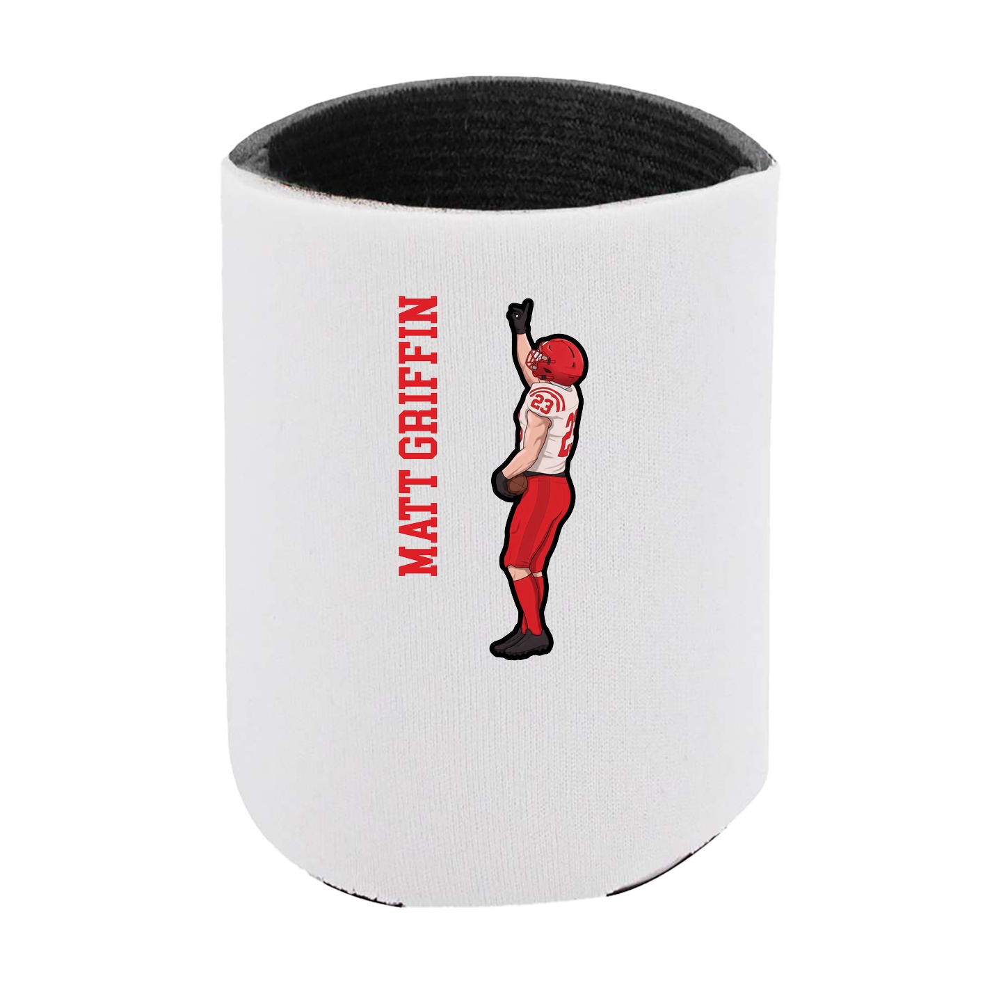 Can Holder — Name Vertical in White