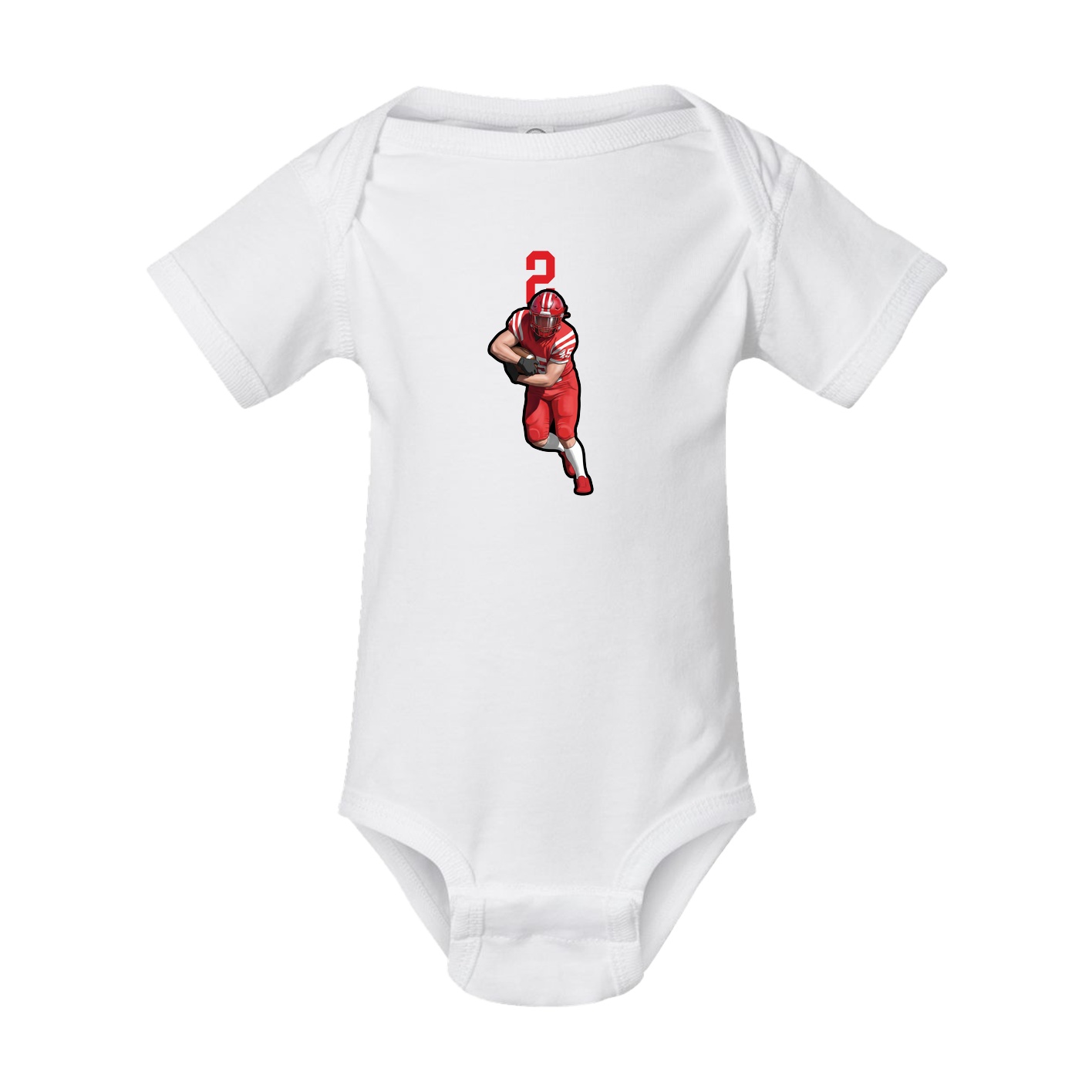 Baby Onesie — Number Top in White