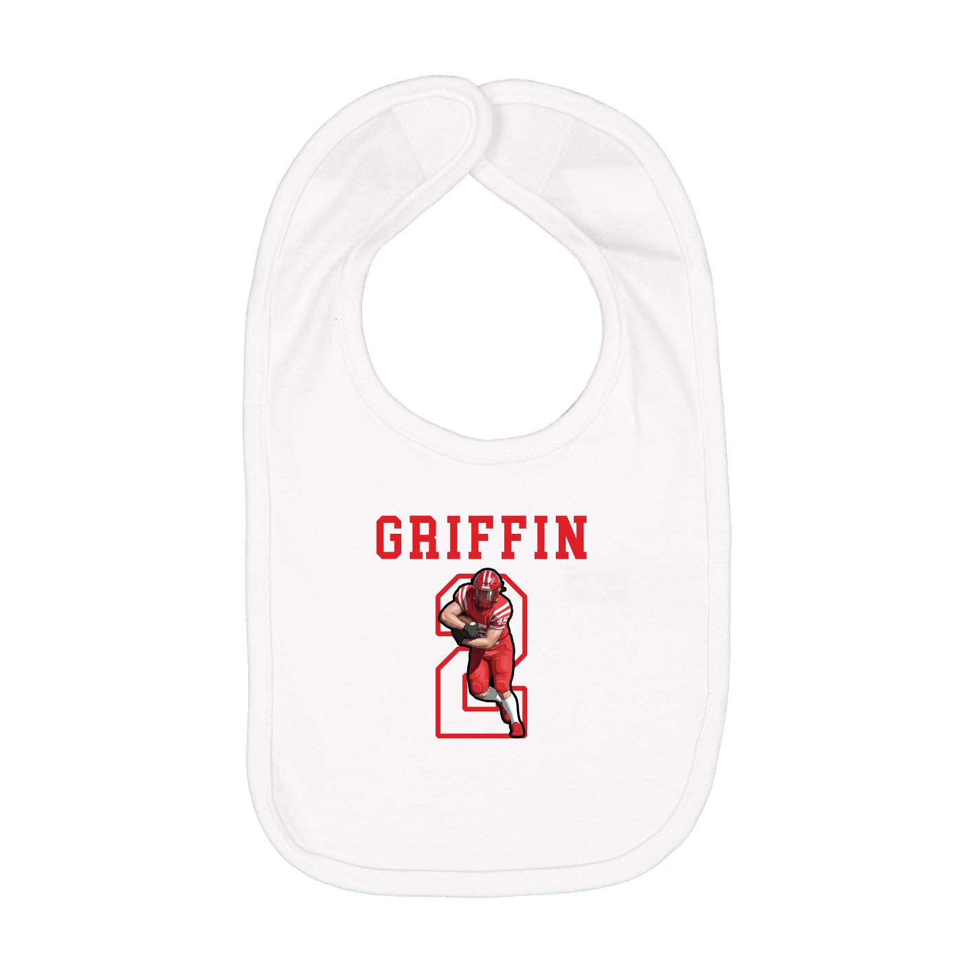 Infant Bib — Shirsey in White