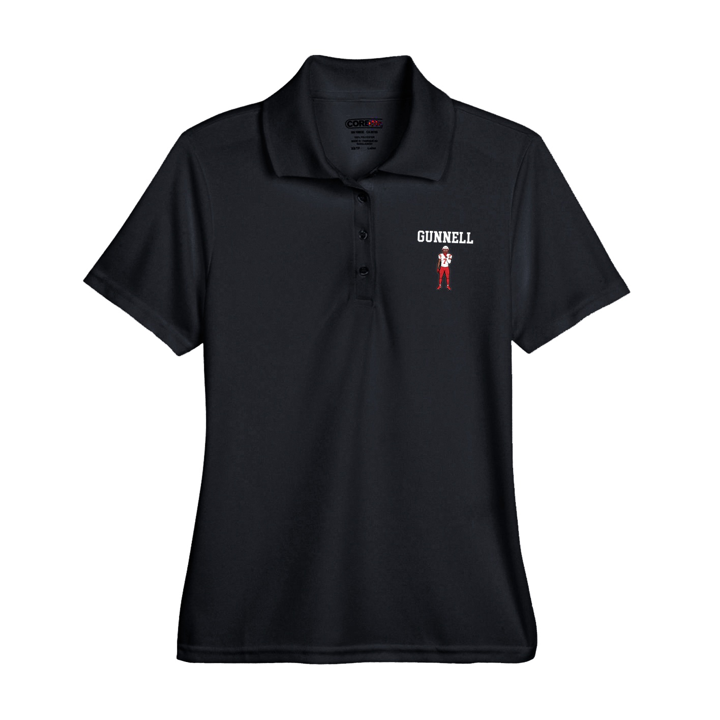 Womens Performance Polo — Shirsey in Black