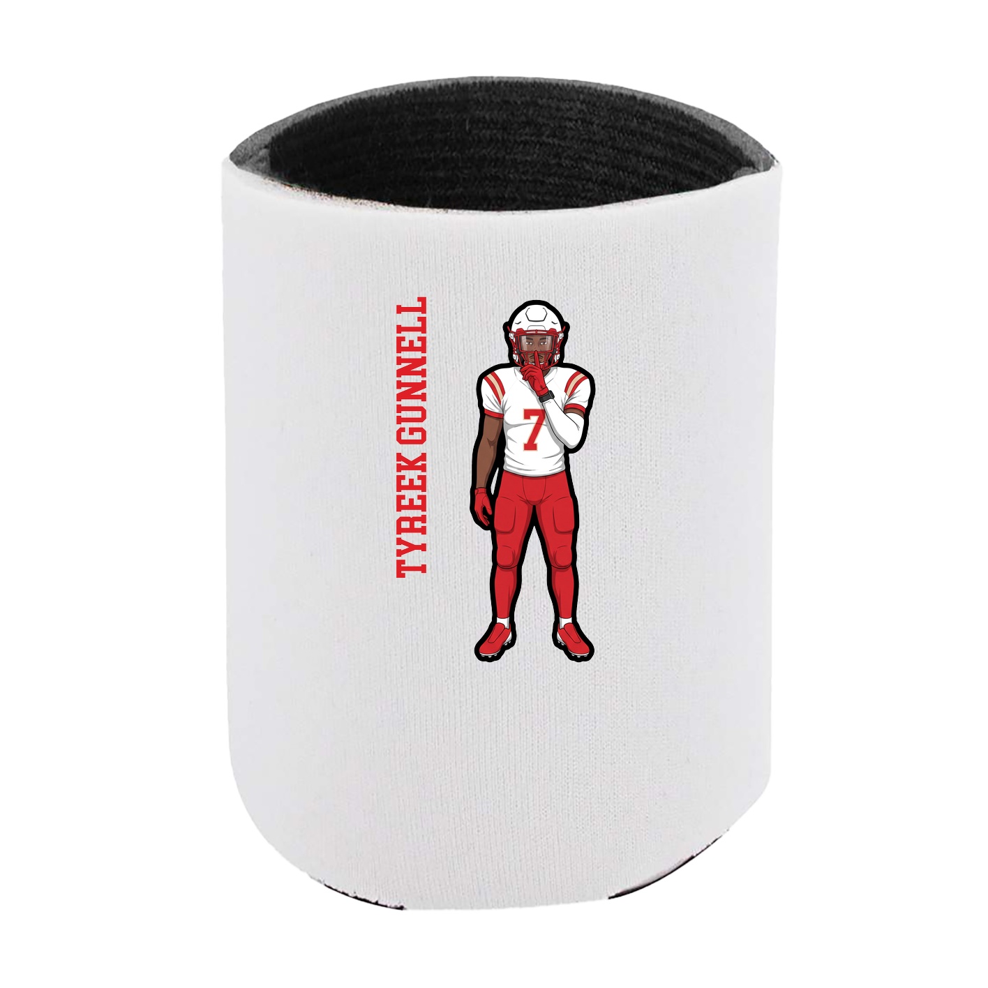Can Holder — Name Vertical in White