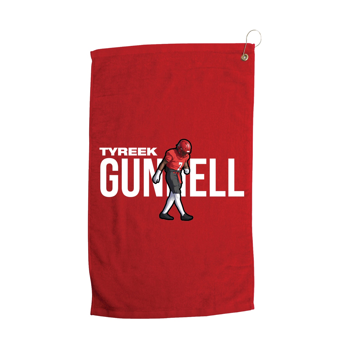 Golf Towel — Player Name in Red