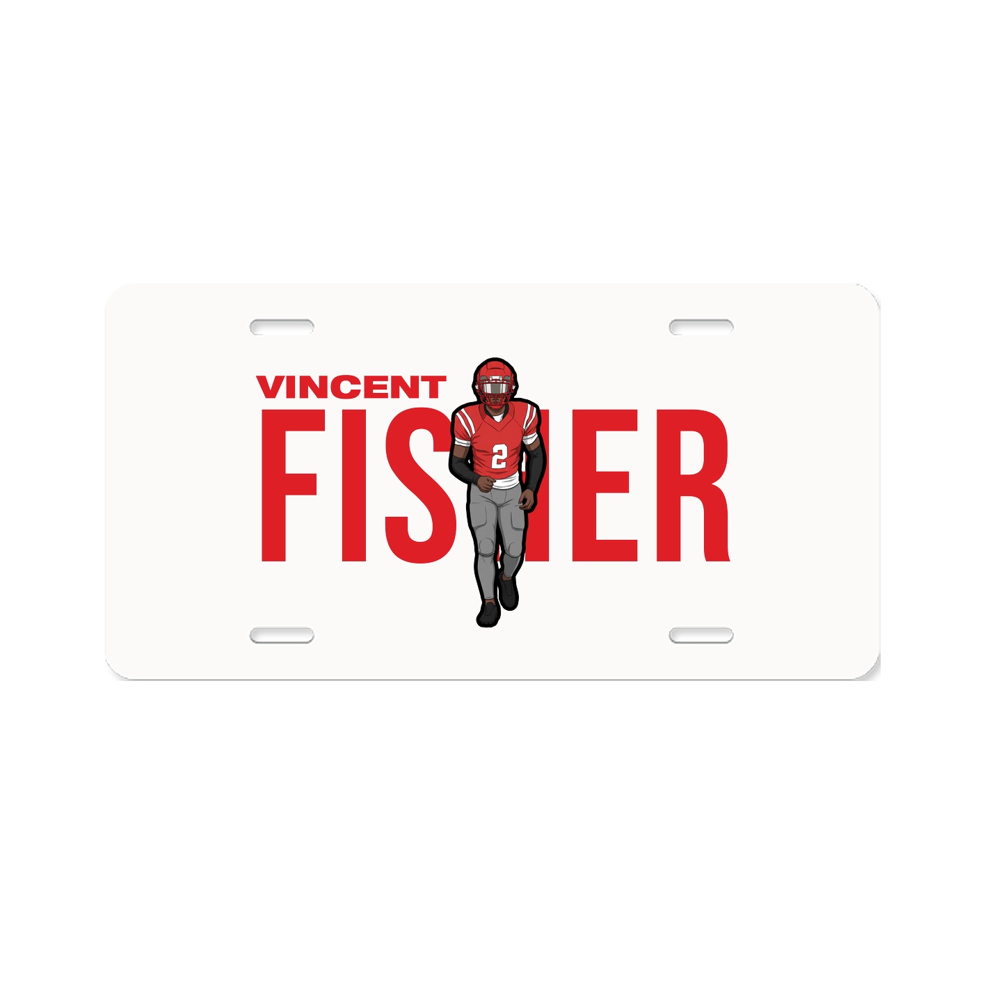 License Plate — Player Name in Classic