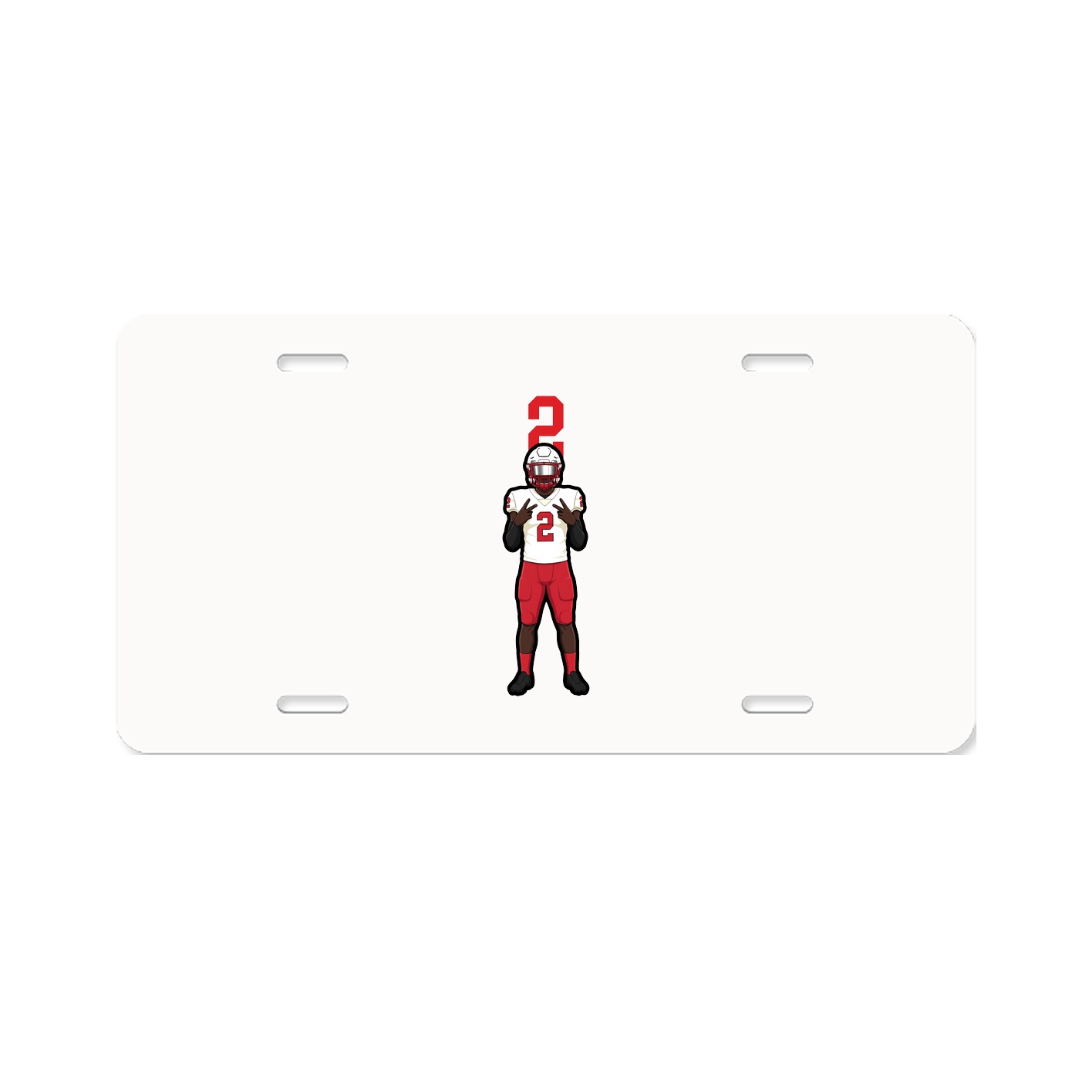 License Plate — Number Top in Classic