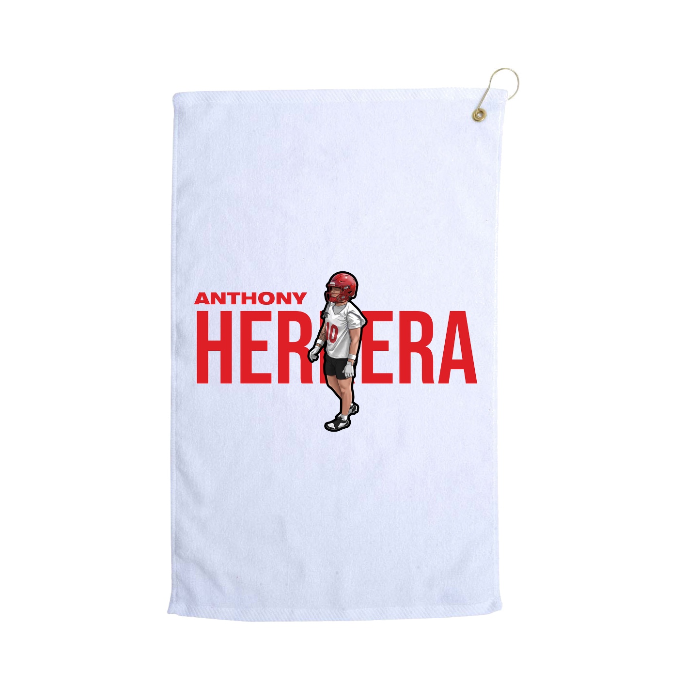 Golf Towel — Player Name in White