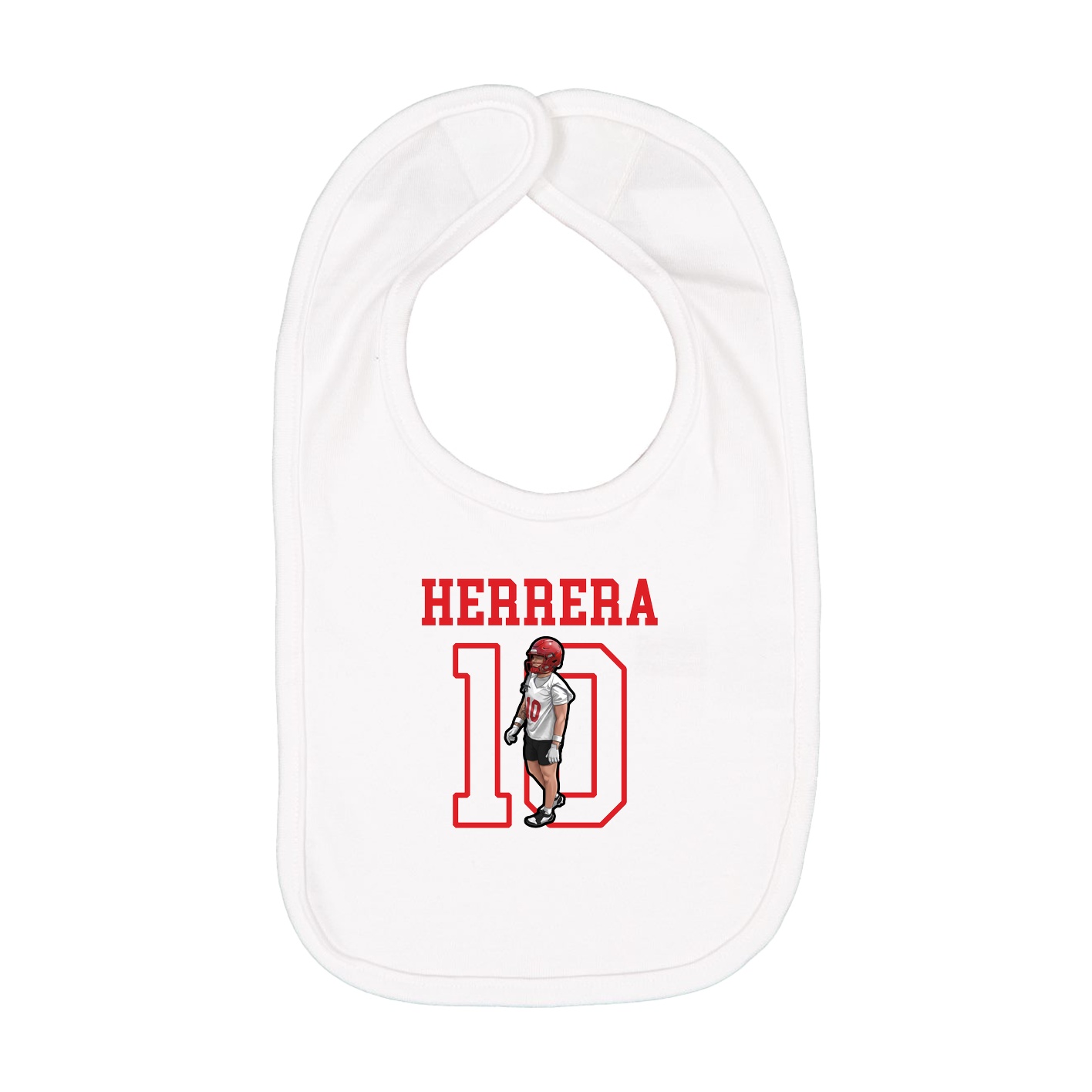 Infant Bib — Shirsey in White