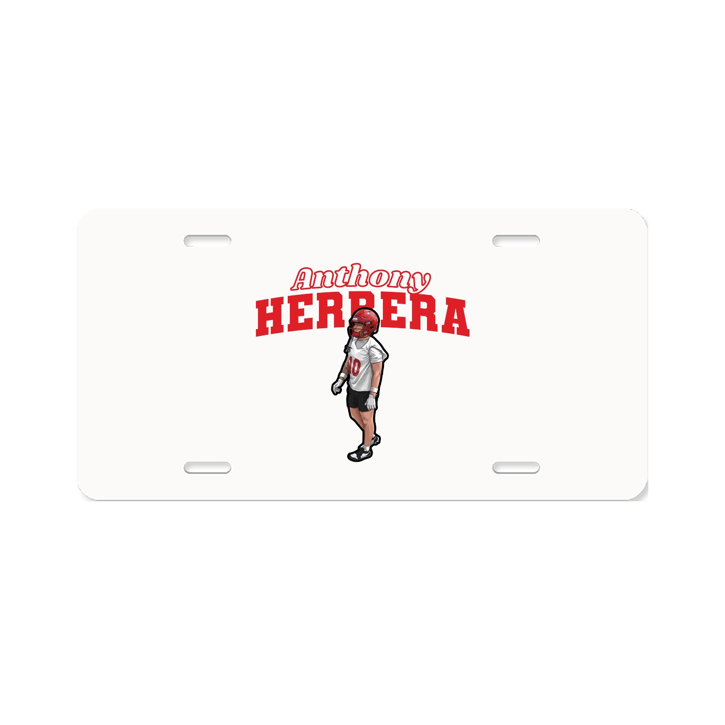 License Plate — Name Arch in Classic
