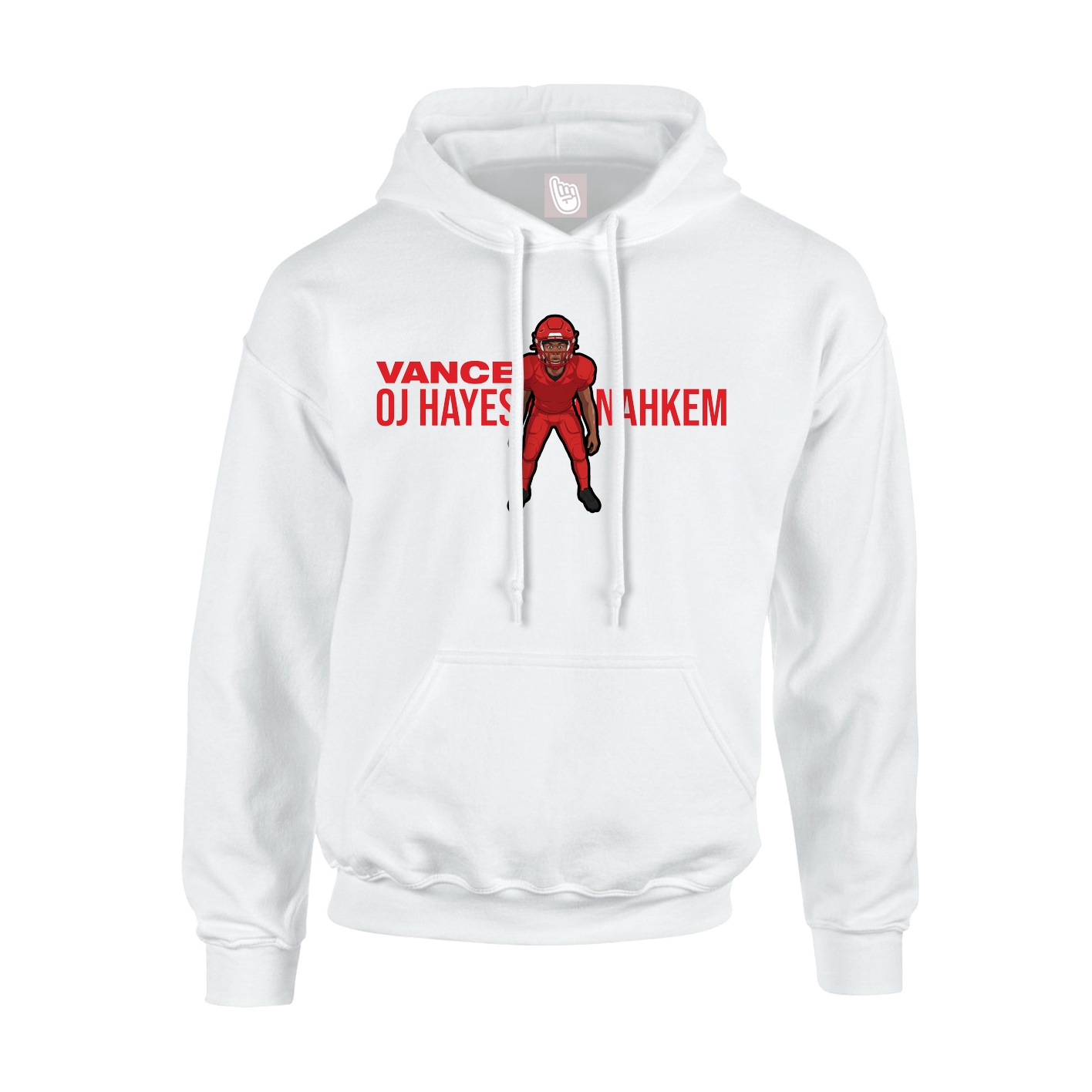 Hoodie — Player Name in White