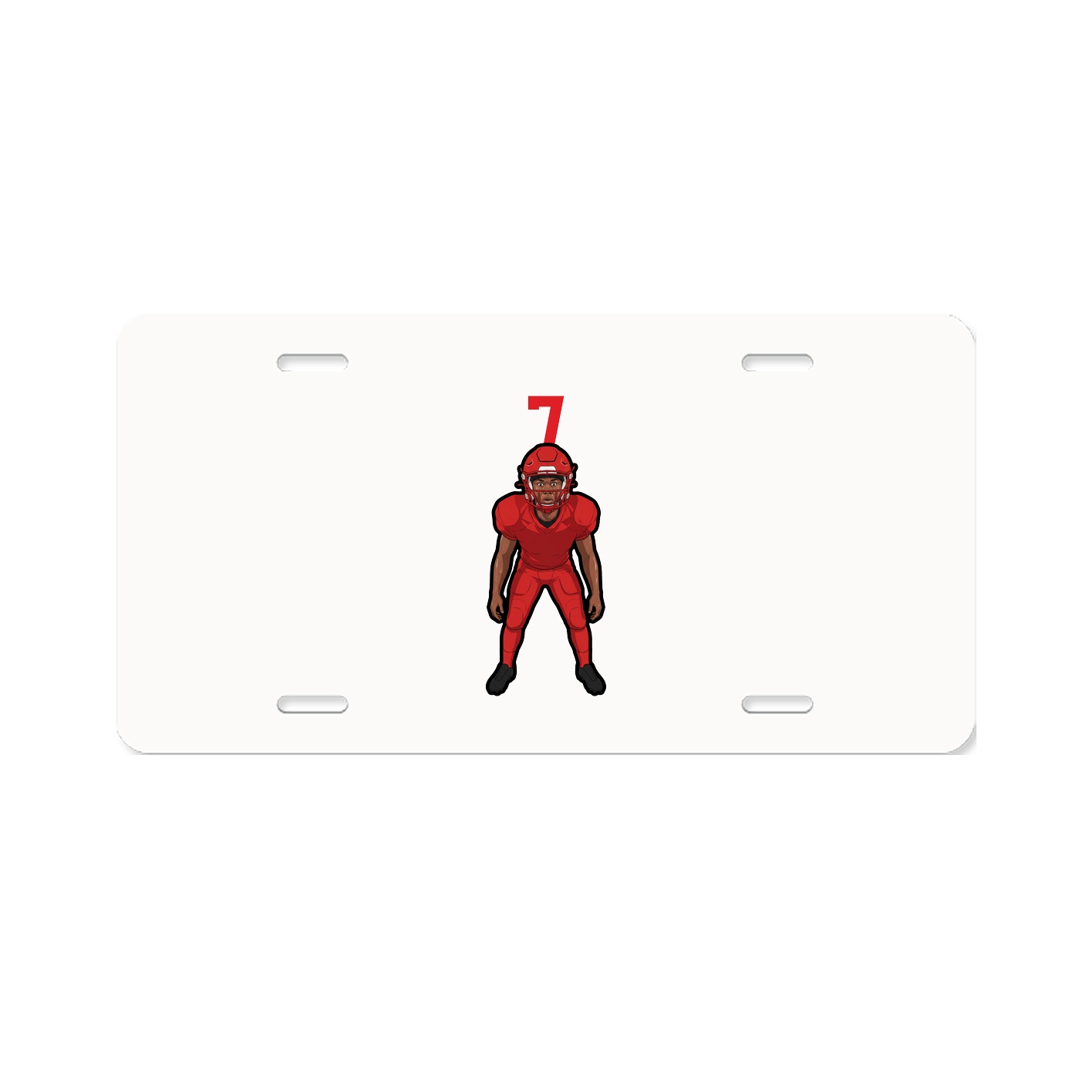License Plate — Number Top in Classic