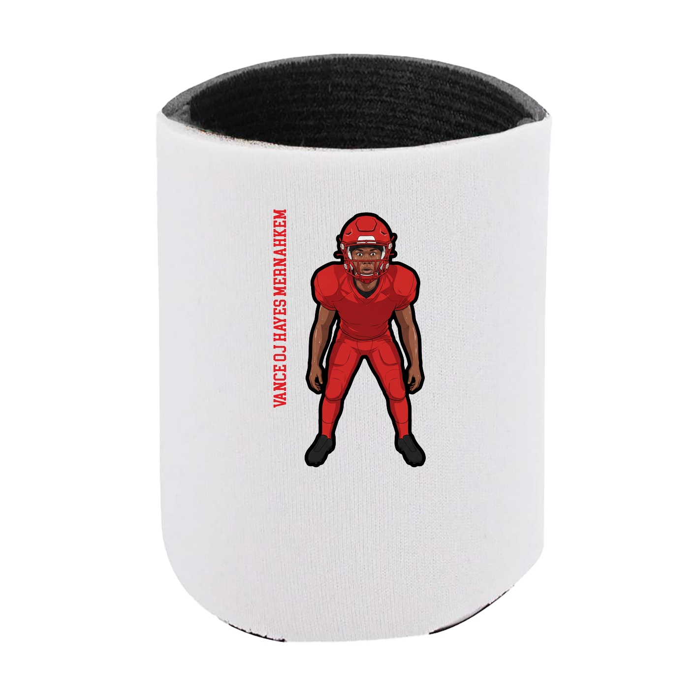 Can Holder — Name Vertical in White