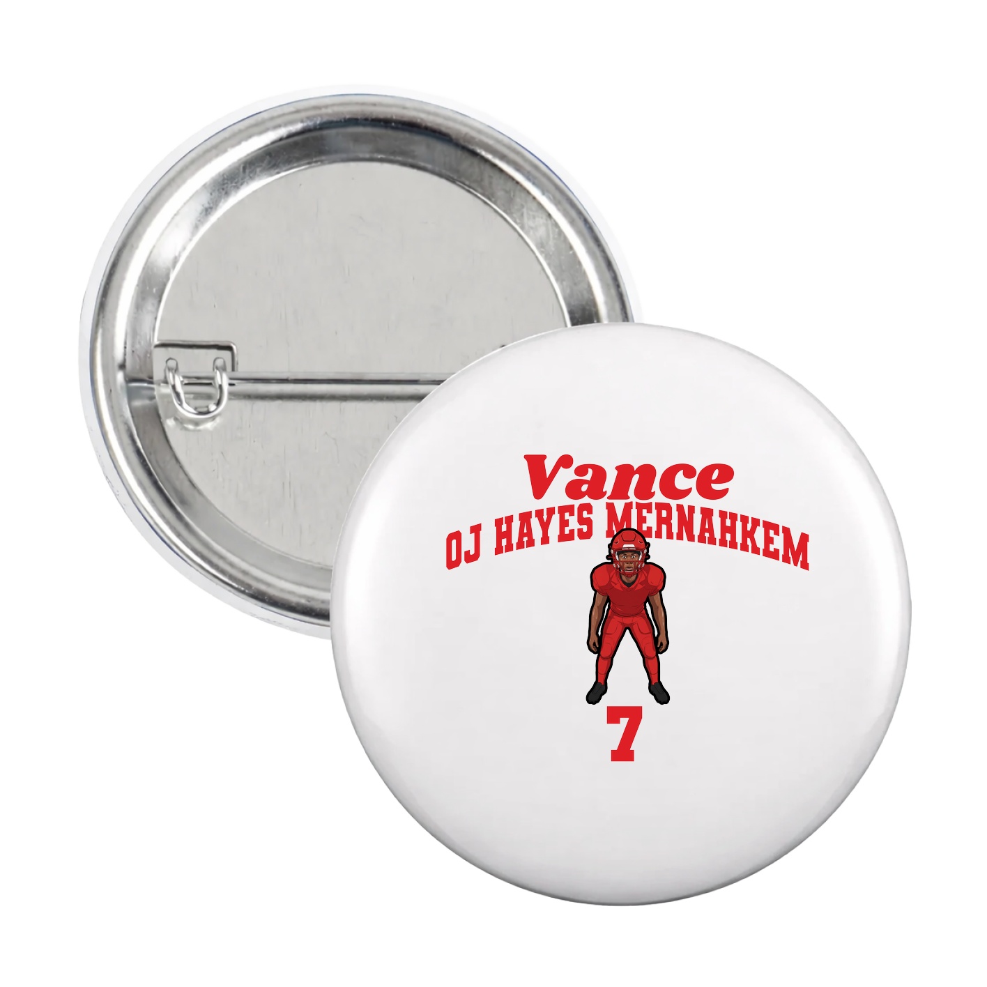 Game Day Button — Signature Arch in White