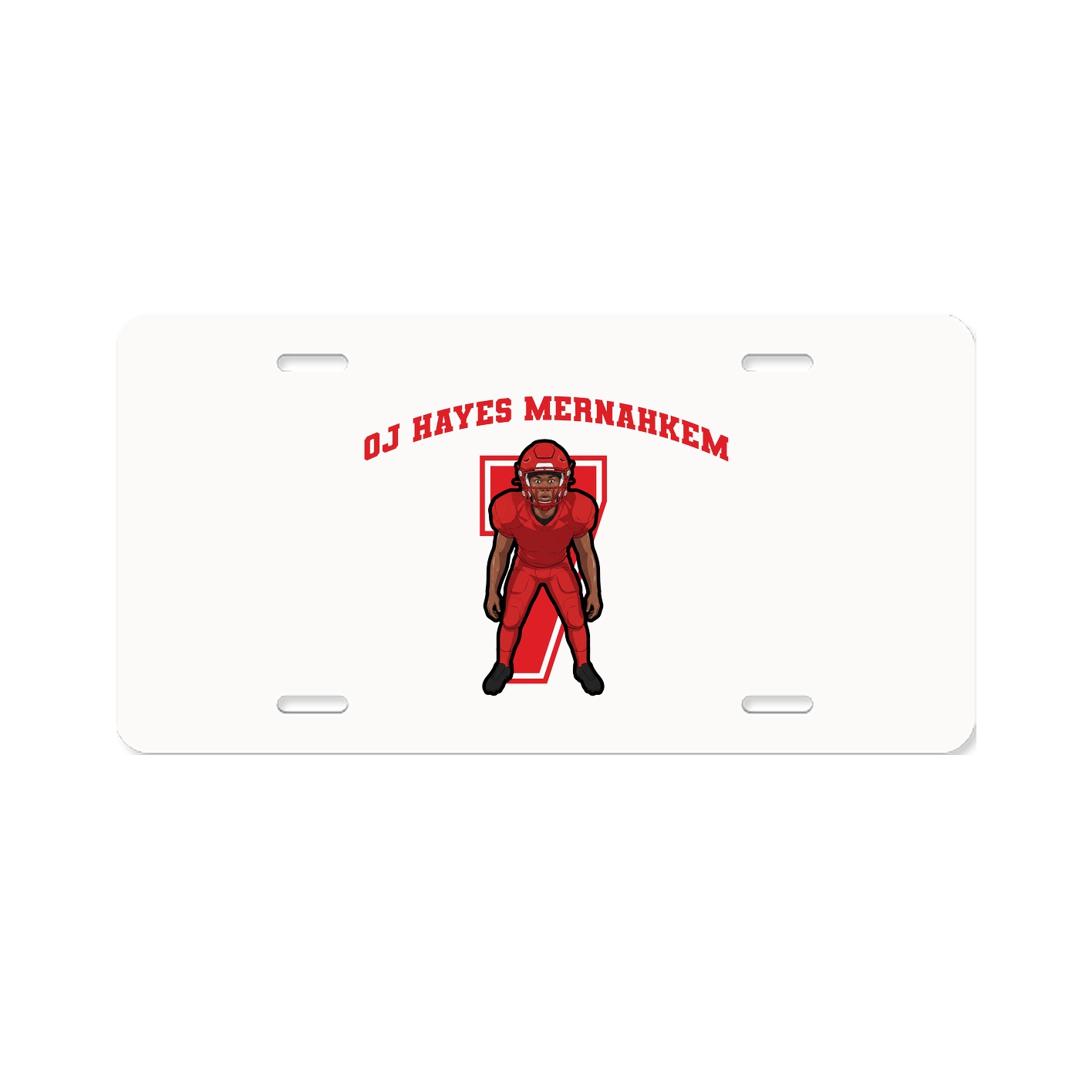 License Plate — Number in Classic