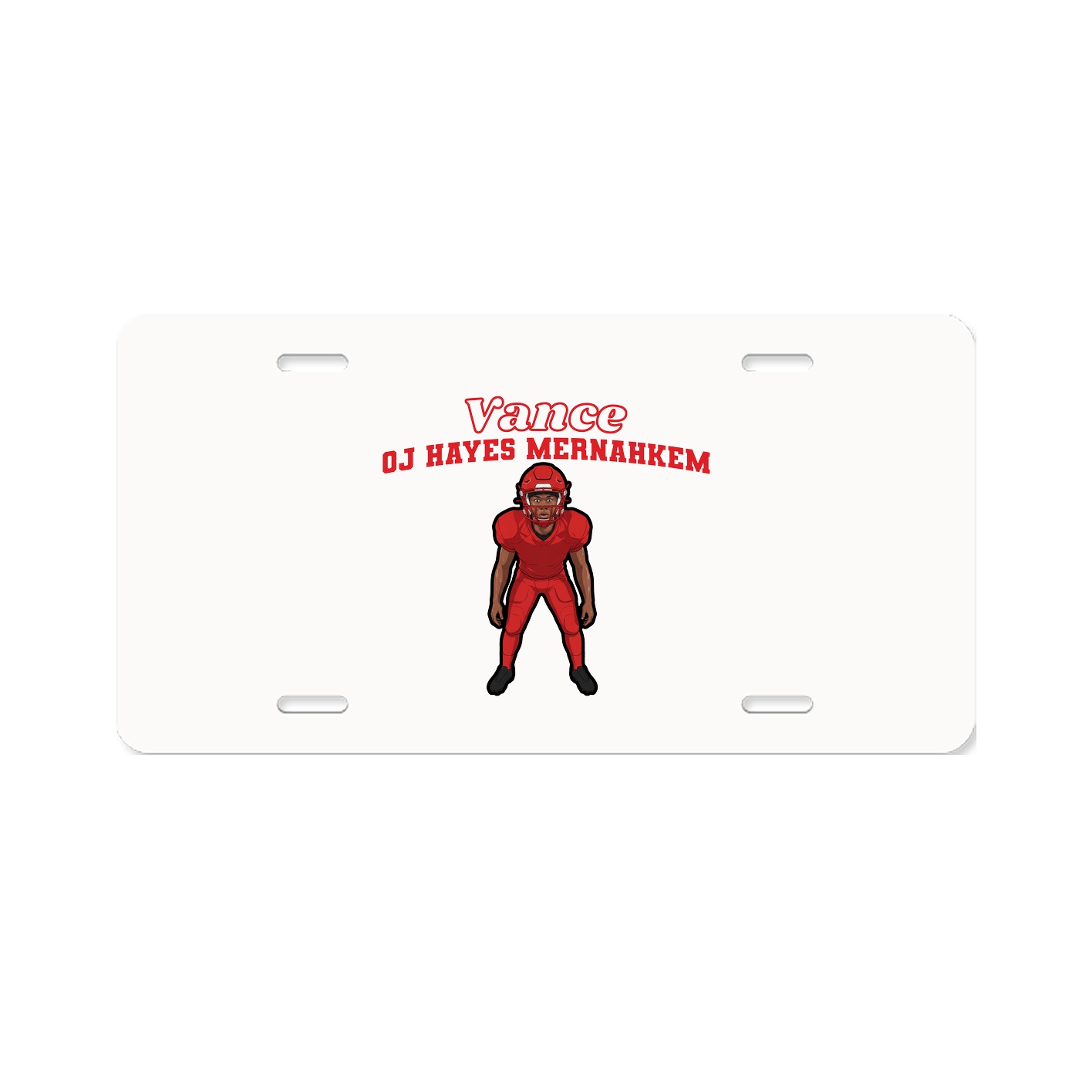 License Plate — Name Arch in Classic