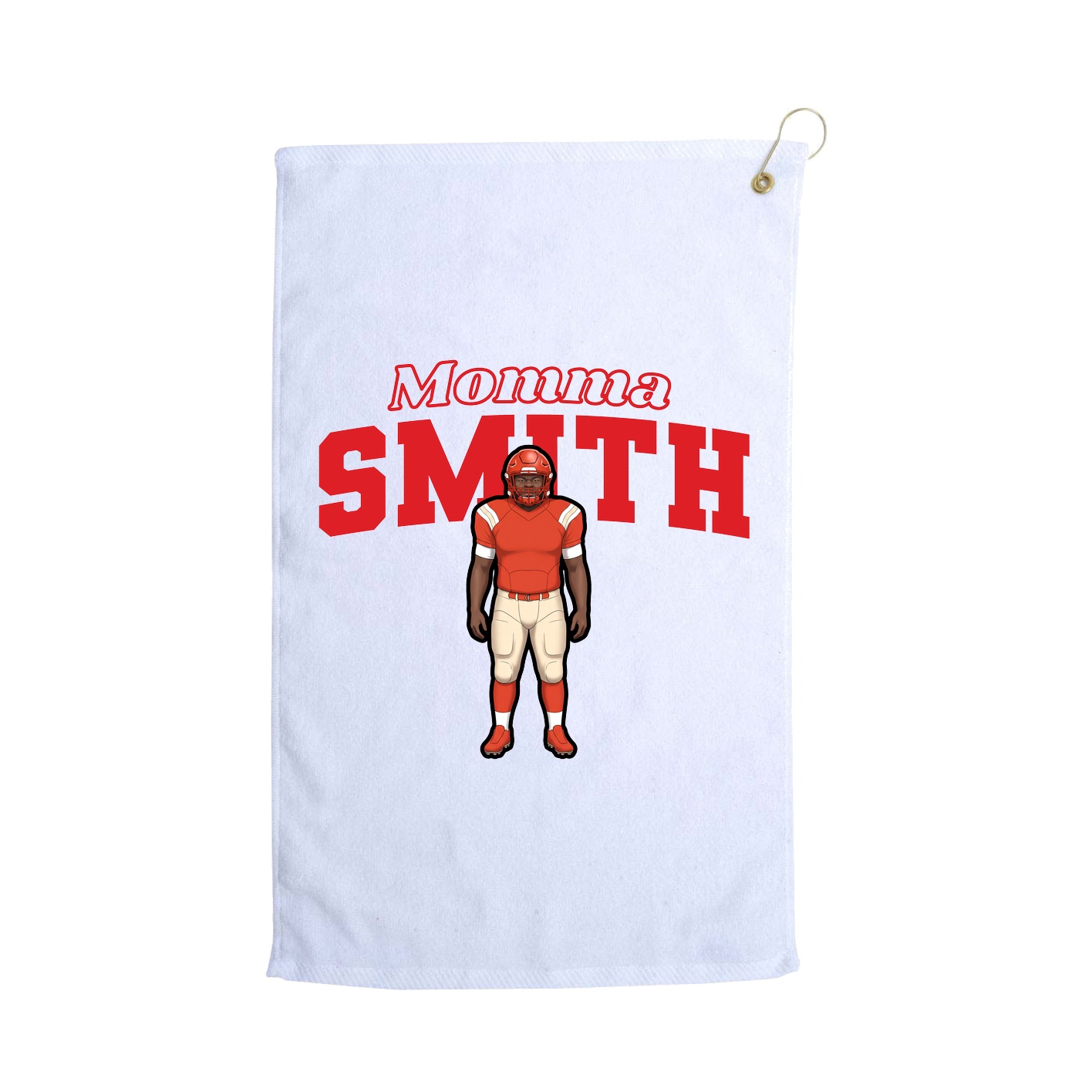 Golf Towel — Mothers Day Block in White