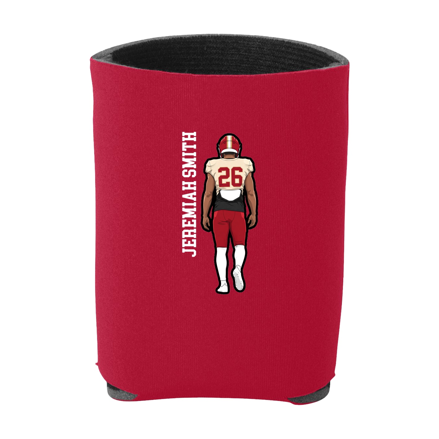 Can Holder — Name Vertical in Red