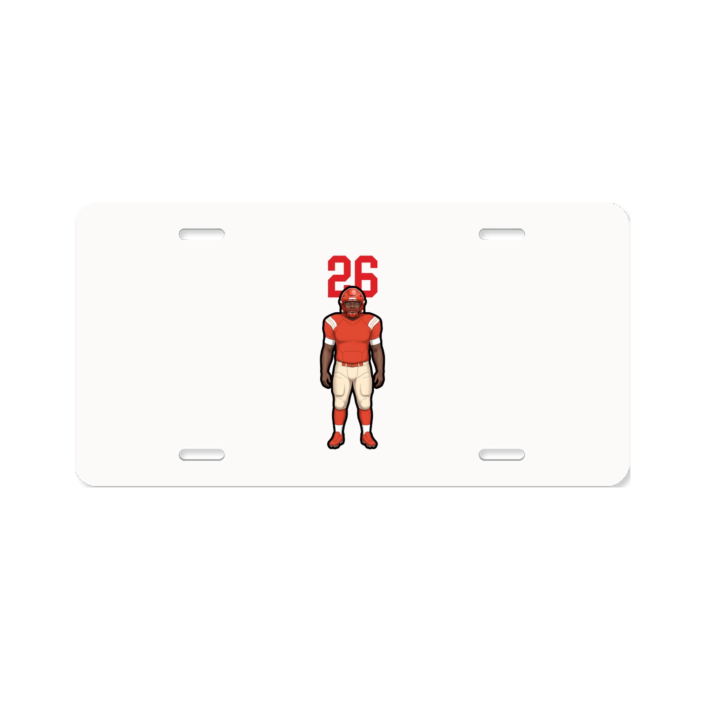 License Plate — Number Top in Classic
