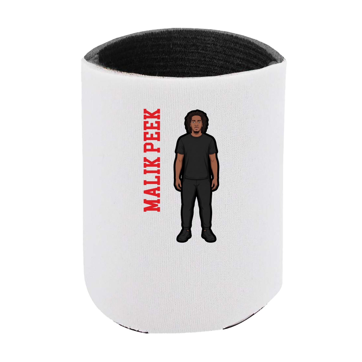 Can Holder — Name Vertical in White